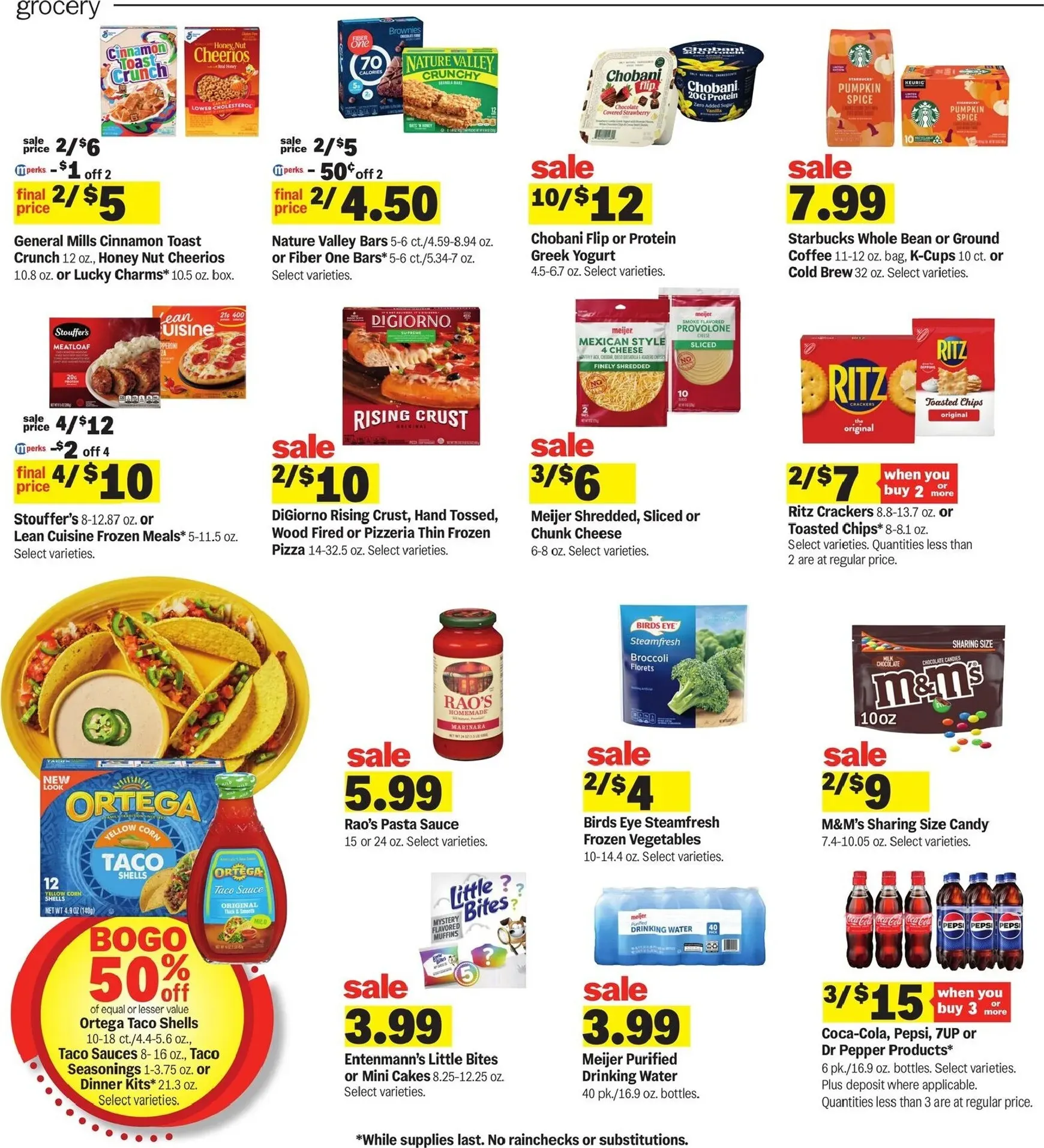 Weekly promotion Meijer Good Life Quality Real Low Prices spanning from September 9 to September 15 2026 - Page 3 for Catalogue 365
