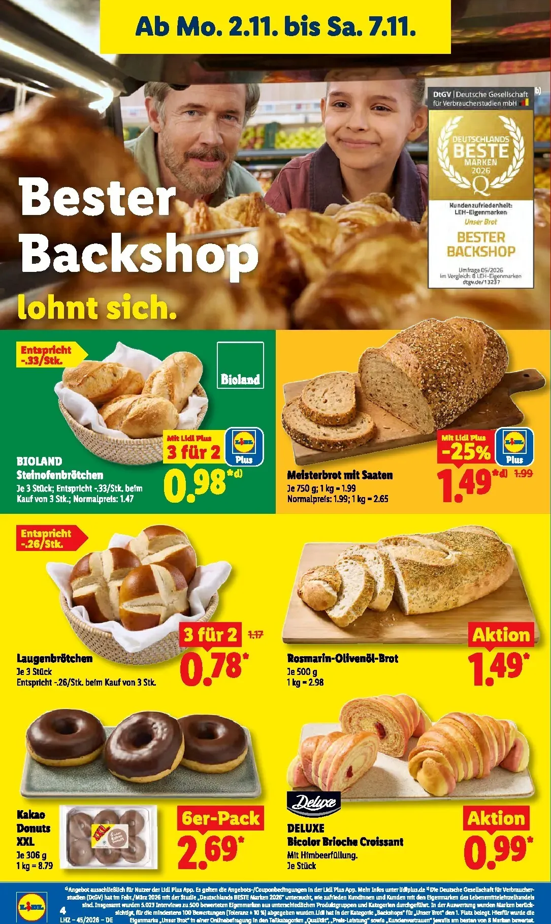 Lidl Sparen beim Preisführer von 2. November bis 7. November 2026 - Prospekt seite 11