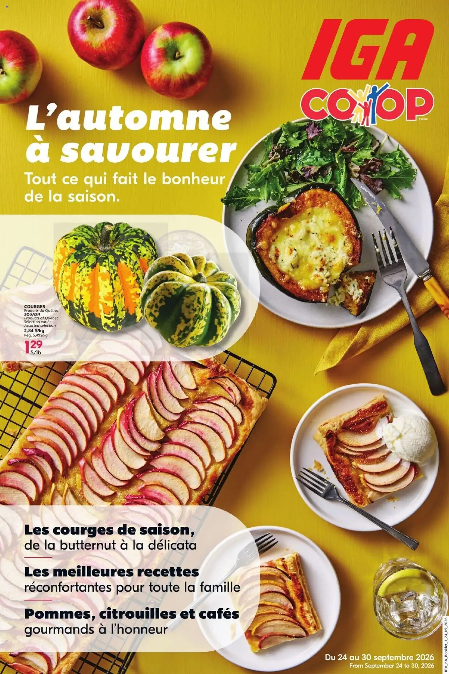 L'automne à savourer from September 24 to September 30 2026 - flyer page 1