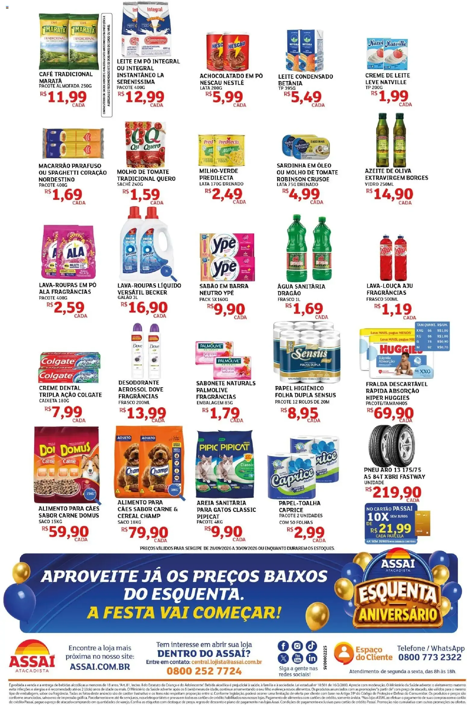 Encarte de Assaí Atacadista Esquenta Aniversário 28 de setembro até 30 de setembro 2026 - Pagina 2