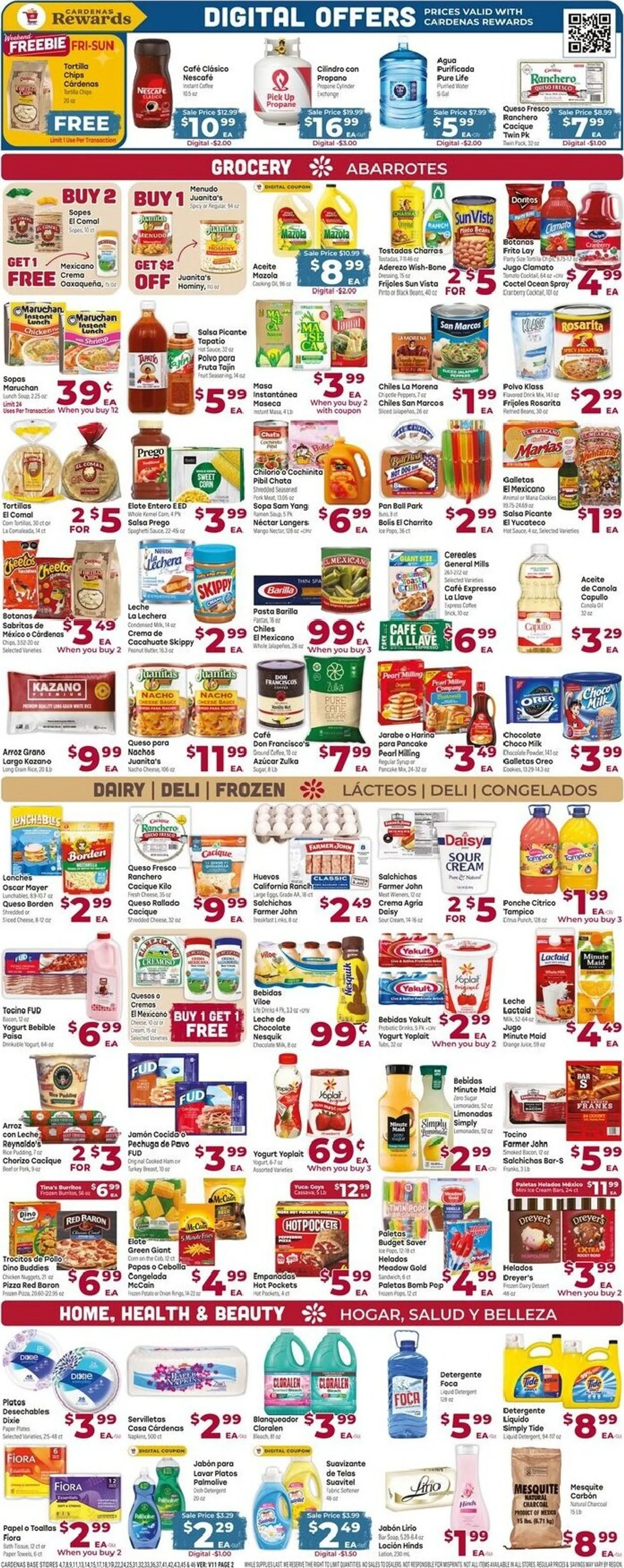 Weekly ad Current Cardenas Markets leaflet valid from Wednesday 07/29/2026 to Tuesday 08/04/2026 from July 29 to August 4 2026 - Page 2