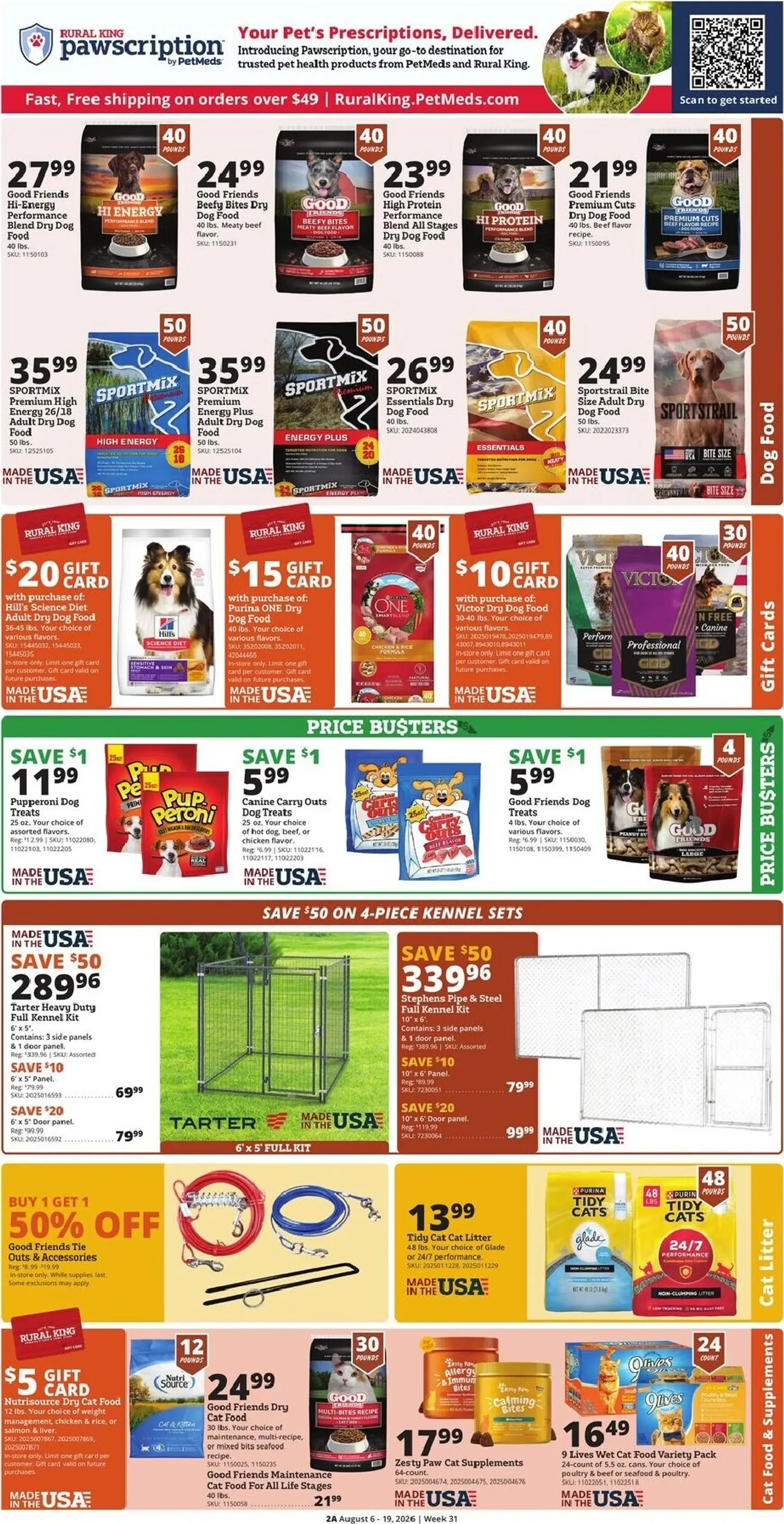 Weekly ad Current Rural King leaflet valid from Thursday 08/06/2026 to Wednesday 08/19/2026 from August 6 to August 19 2026 - Page 2