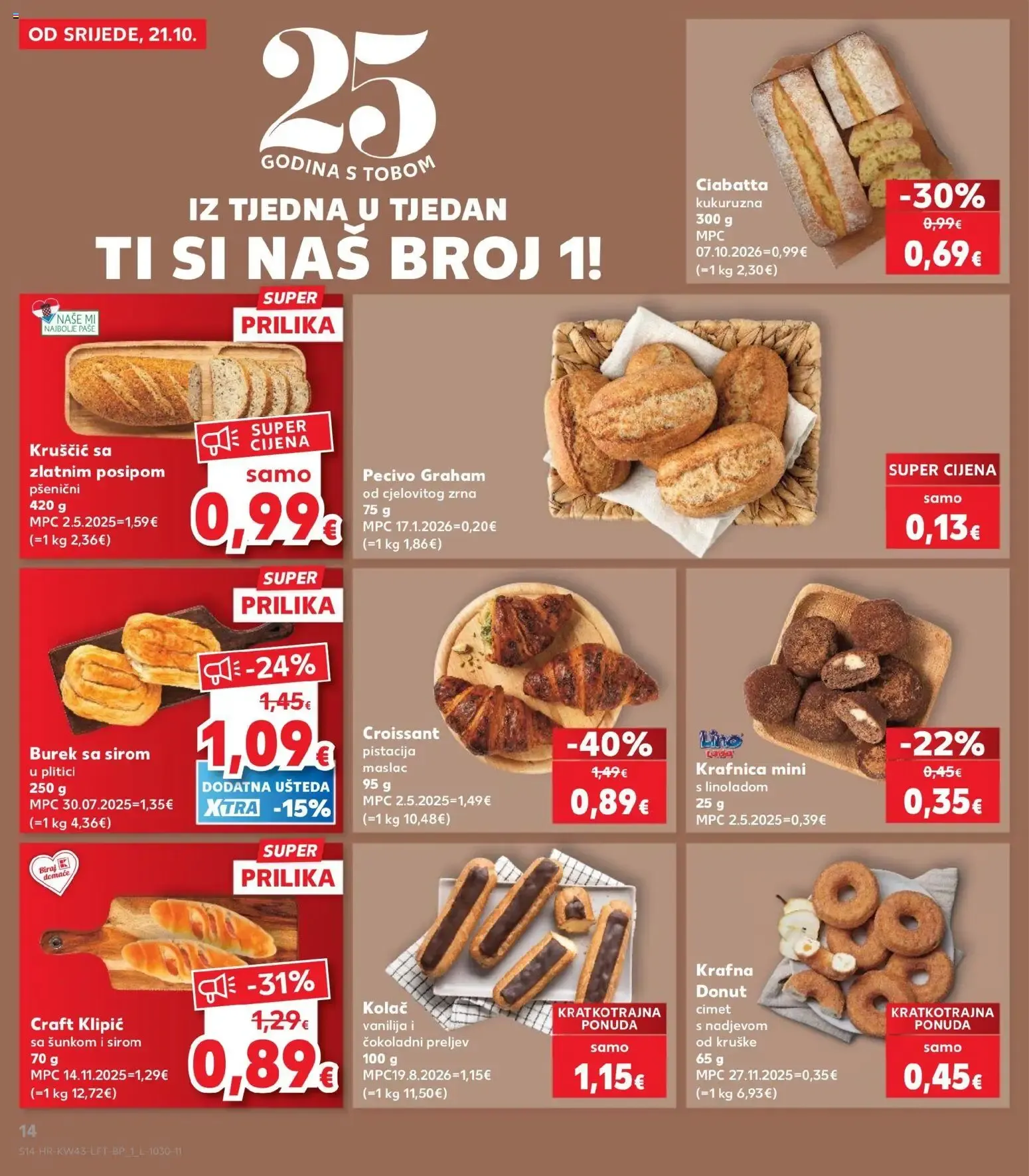 Katalog Kaufland Katalog novi od 21.10.2026 na listanje > letak digitalni od 21. listopada do 27. listopada 2026. - Pregled Stranica 14