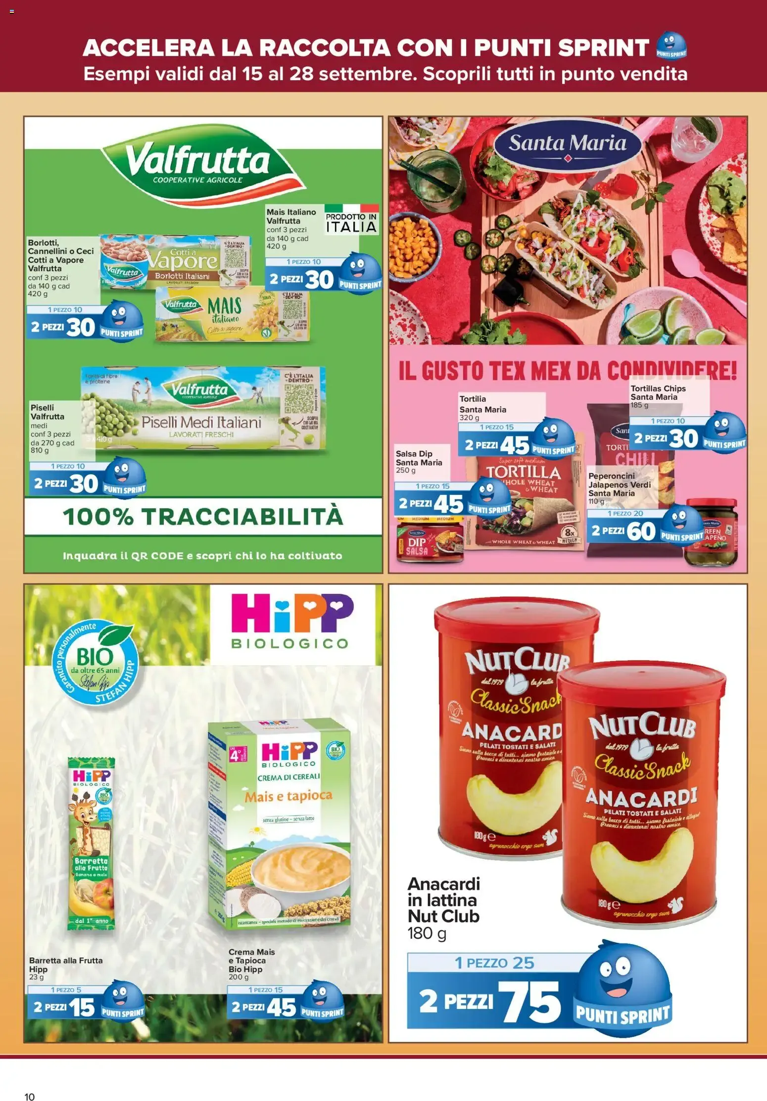 Nuovo Carrefour volantino Iper - Punti Sprint Payback dal 15/09/2026 > offerte anteprima 🛍️ da 15 settembre a 28 settembre di 2026 - Pagina del volantino 10