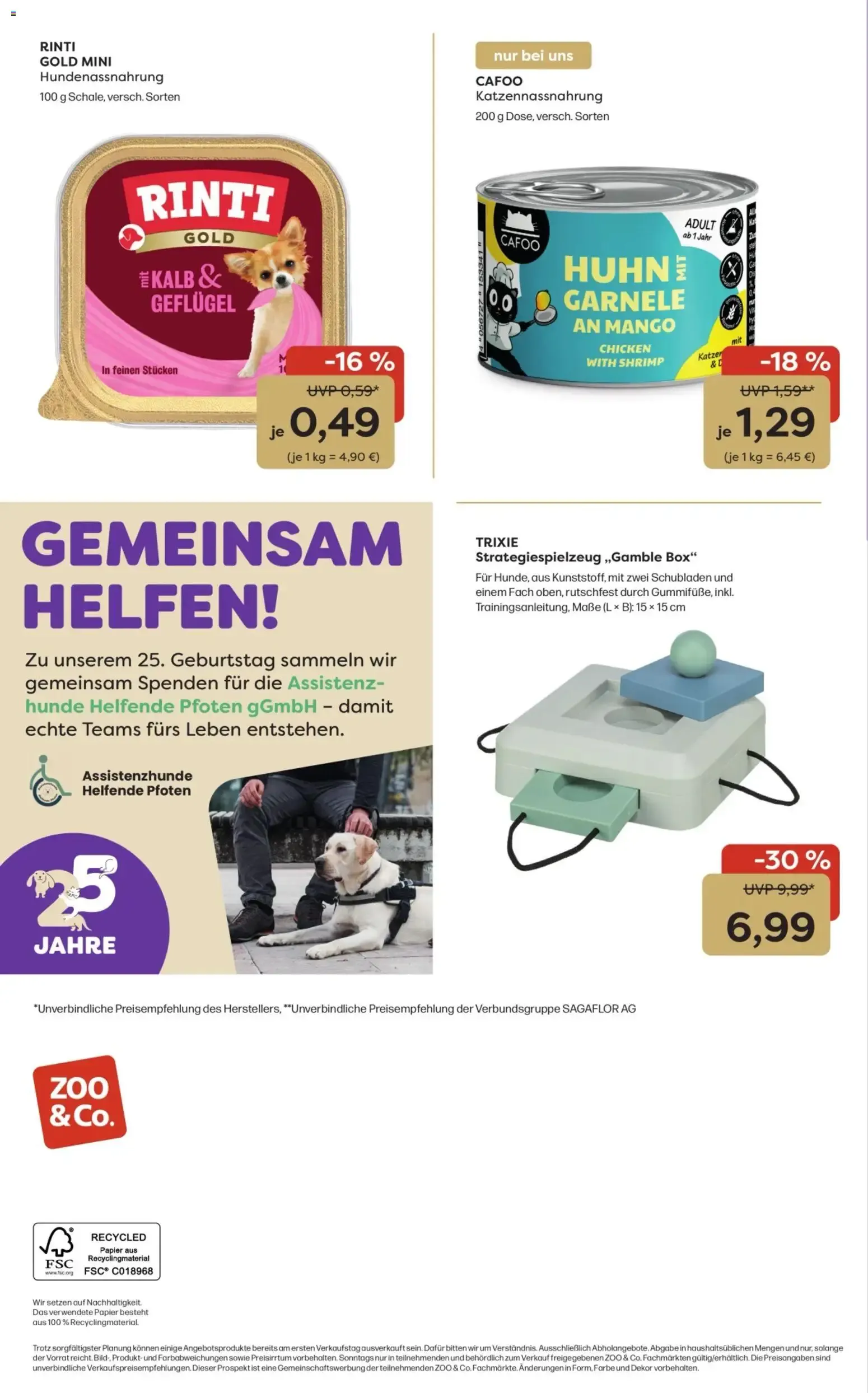 Zoo & co Prospekt vom 28.09.2026 – Angebote online von 28. September bis 4. Oktober 2026 - Prospekt seite 12