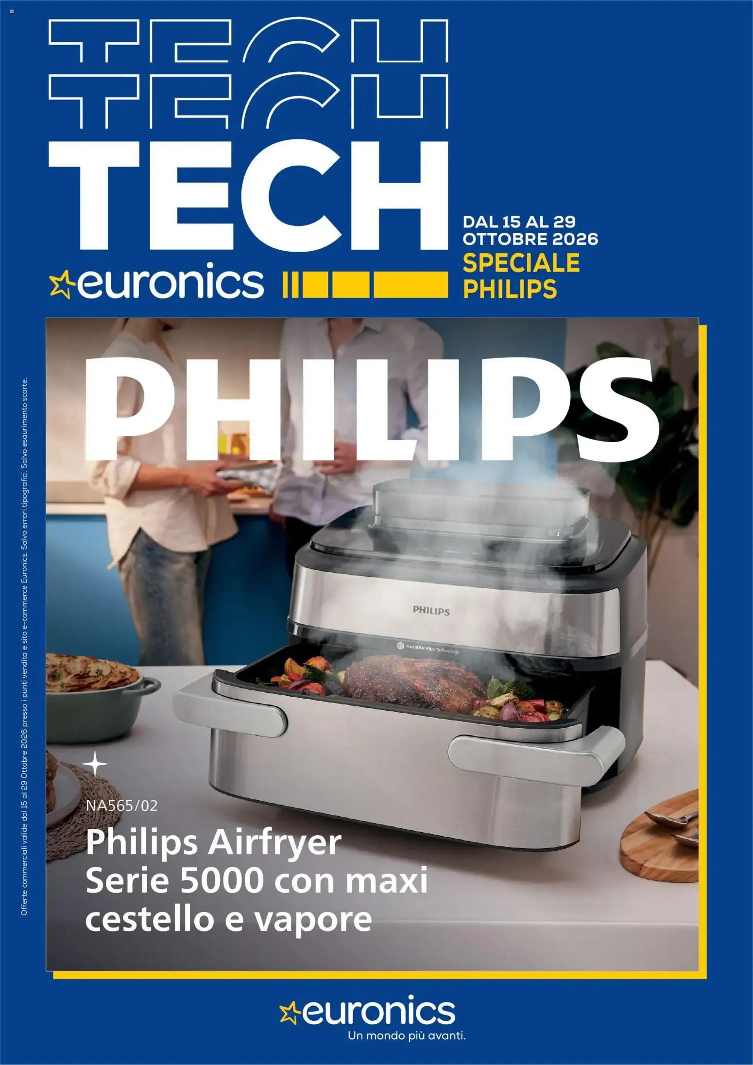 Euronics Tech Speciale Philips Airfryer Serie 5000 da 15 ottobre a 29 ottobre di 2026 - Pagina del volantino 1