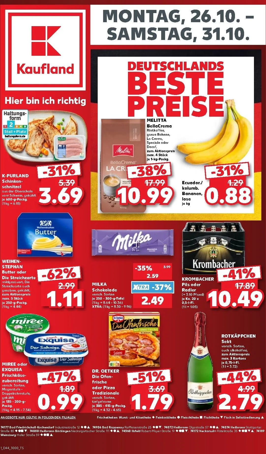 DEUTSCHLANDS BESTE PREISE von 26. Oktober bis 31. Oktober 2026 - Prospekt seite 1