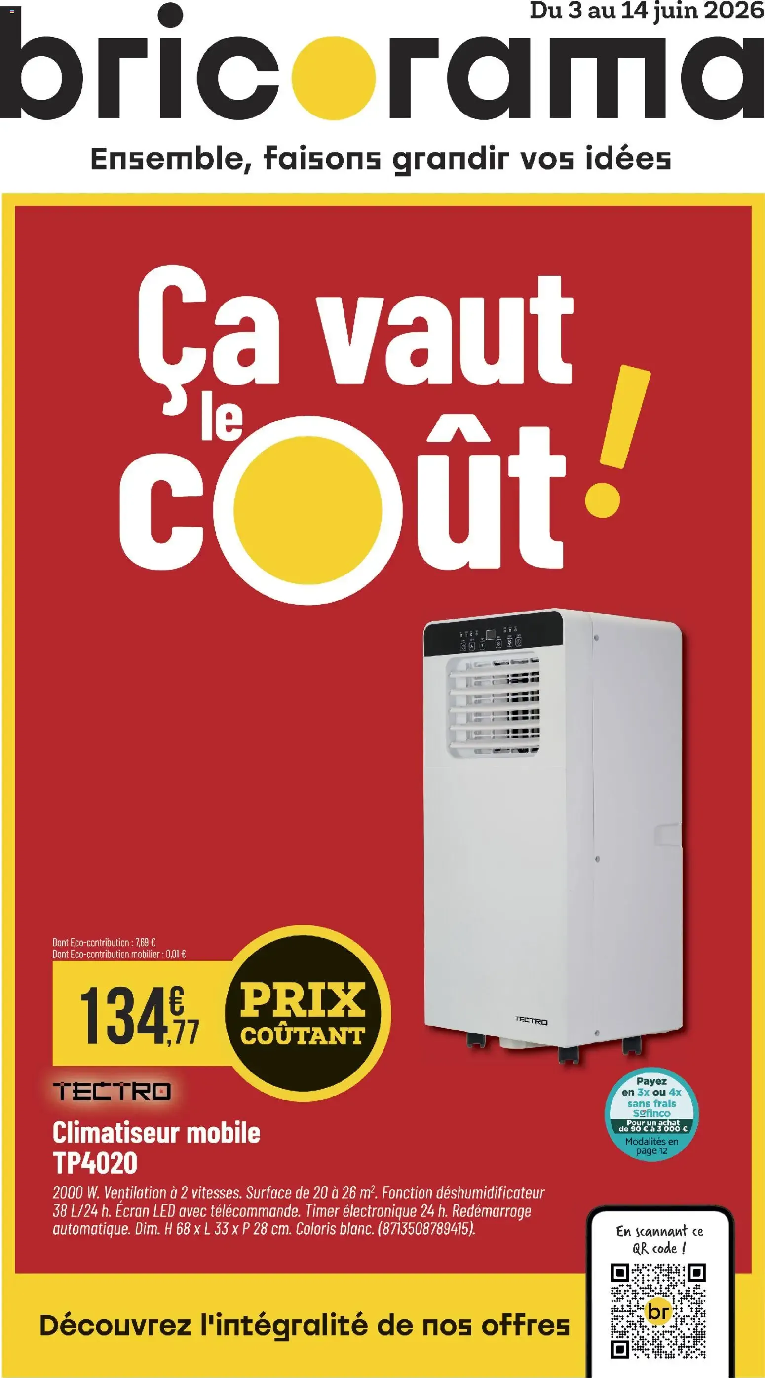 Bricorama catalogue à partir du 03/06/2026 - promo en ligne du 3 juin au 14 juin 2026 - Catalogue page 1