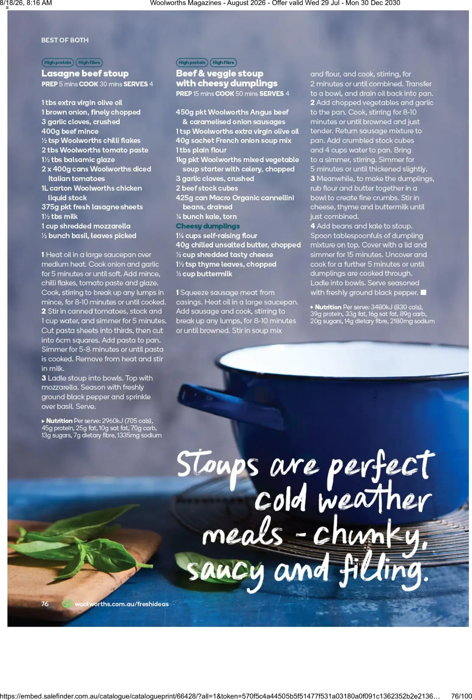 Woolworths Fresh Ideas - August 2026 - Catalogue valid from 29 July to 30 December 2030 - page 76