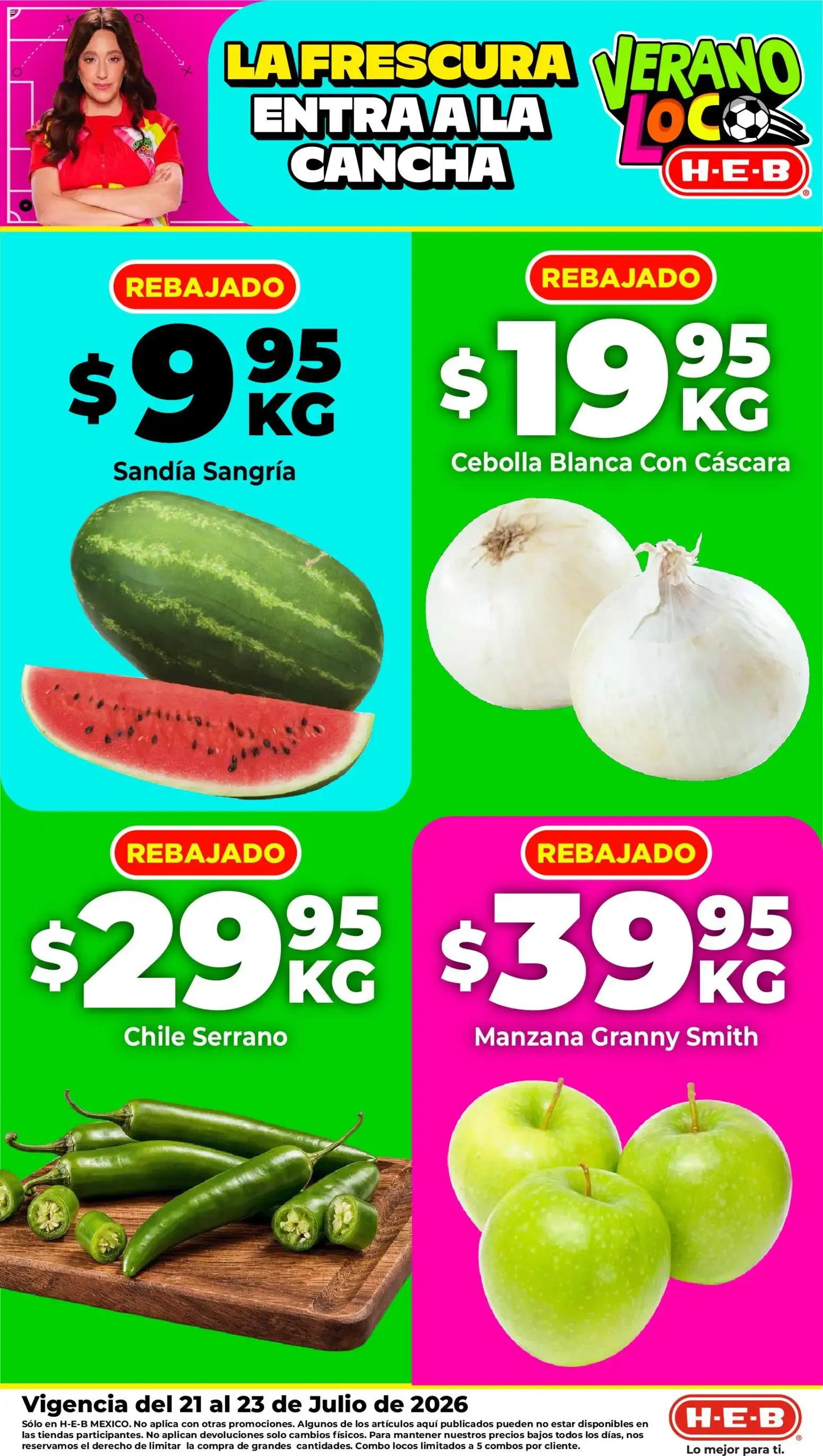 Catálogo de H-E-B: La Frescura Entra a la Cancha - Verano Loco 21 de julio al 23 de julio 2026 - Pagina 1
