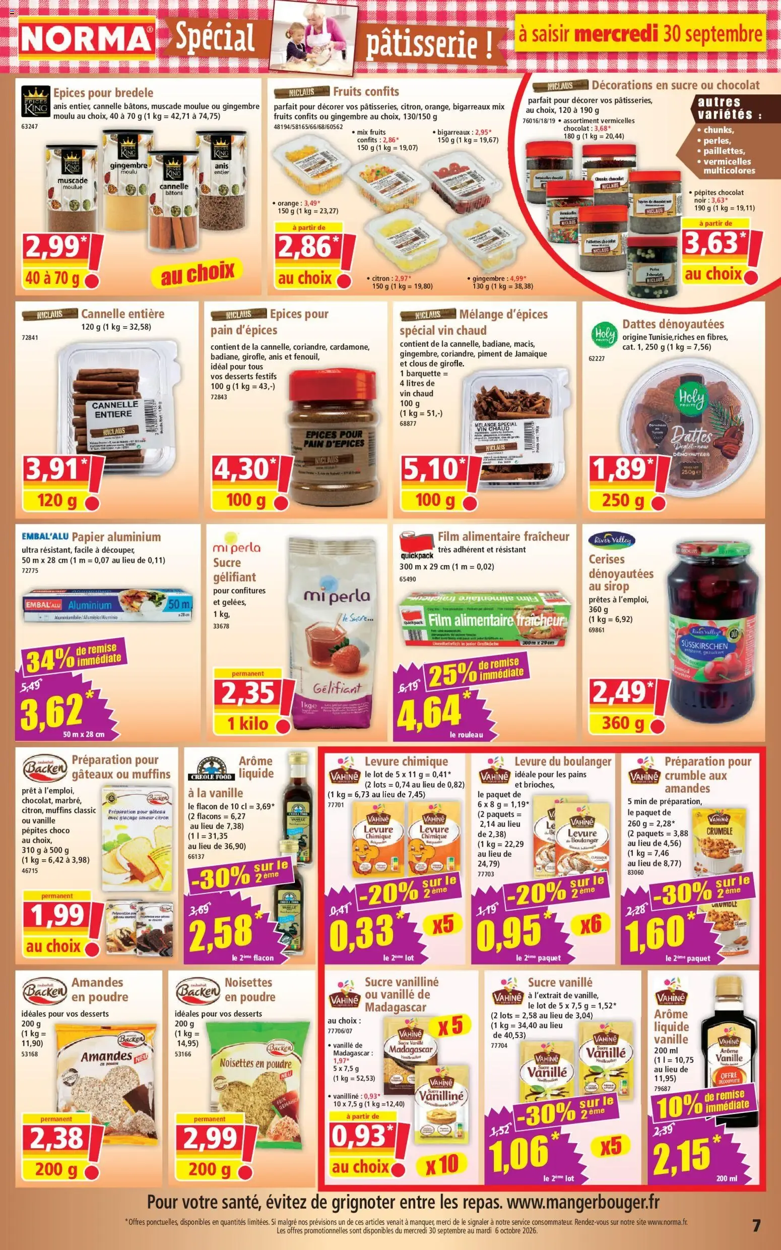 Norma catalogue à partir du 30/09/2026 - promo en ligne du 30 septembre au 6 octobre 2026 - Catalogue page 7