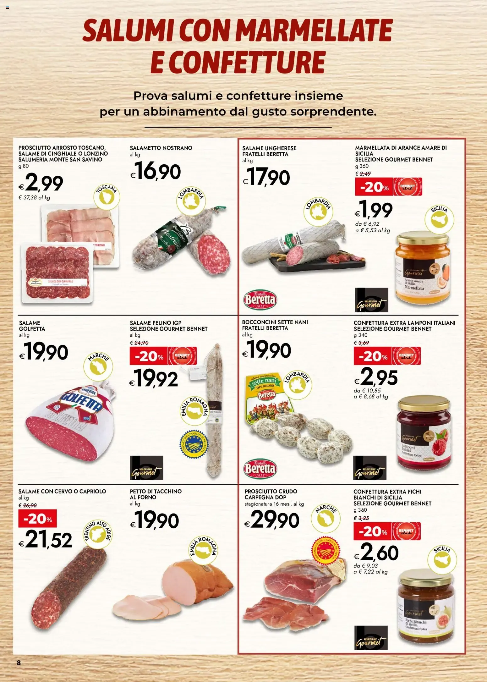 Nuovo bennet volantino Sapori D´Italia dal 15/10/2026 > offerte anteprima 🛍️ da 15 ottobre a 28 ottobre di 2026 - Pagina del volantino 8