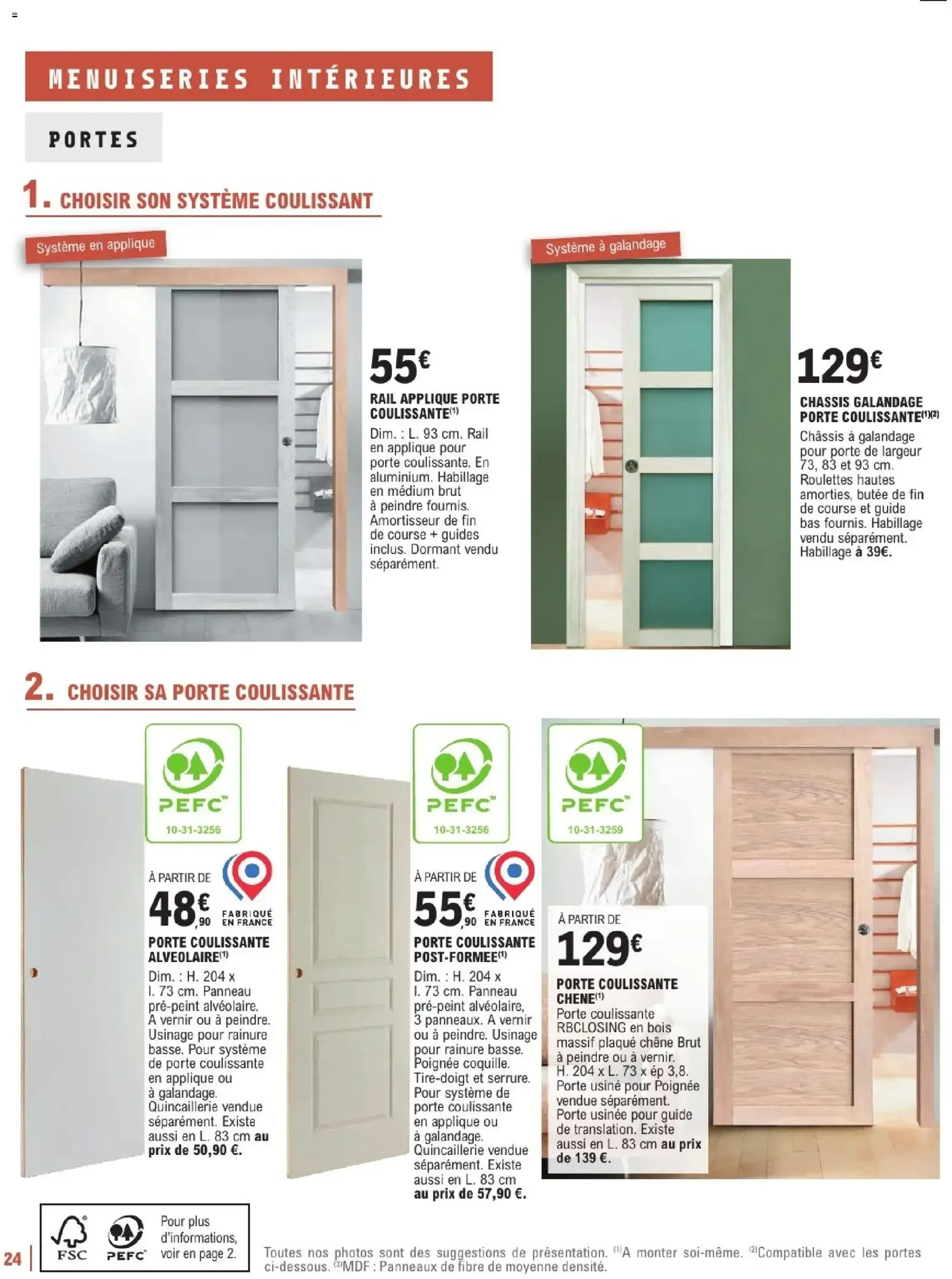 Brico E.Leclerc - Guide aménagement intérieur à partir du 06/01/2026 - promo en ligne du 6 janvier au 7 février 2026 - Catalogue page 24