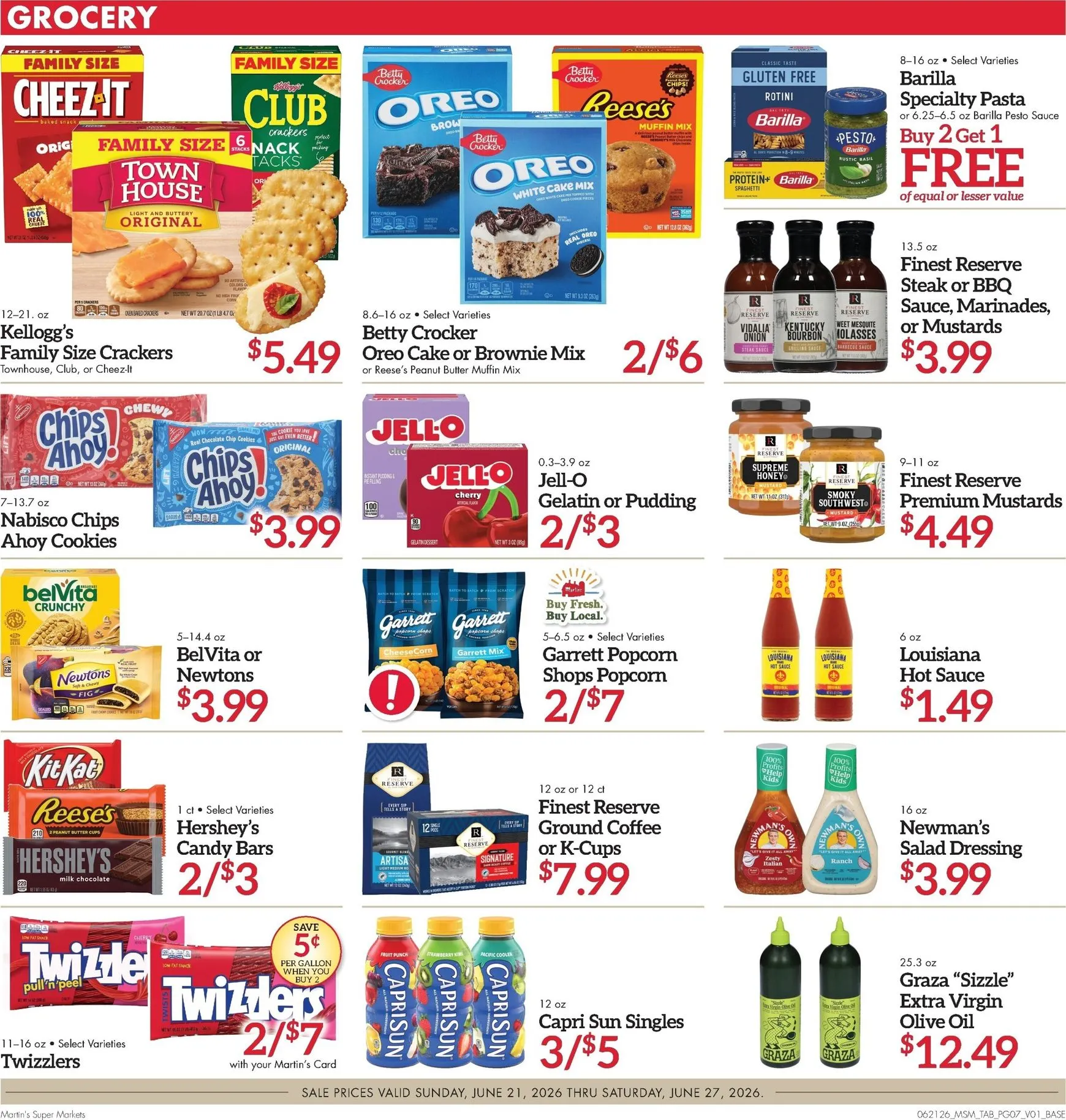 Weekly ad Current Martin's Super Markets leaflet valid from Sunday 06/21/2026 to Saturday 06/27/2026 from June 21 to June 27 2026 - Page 7