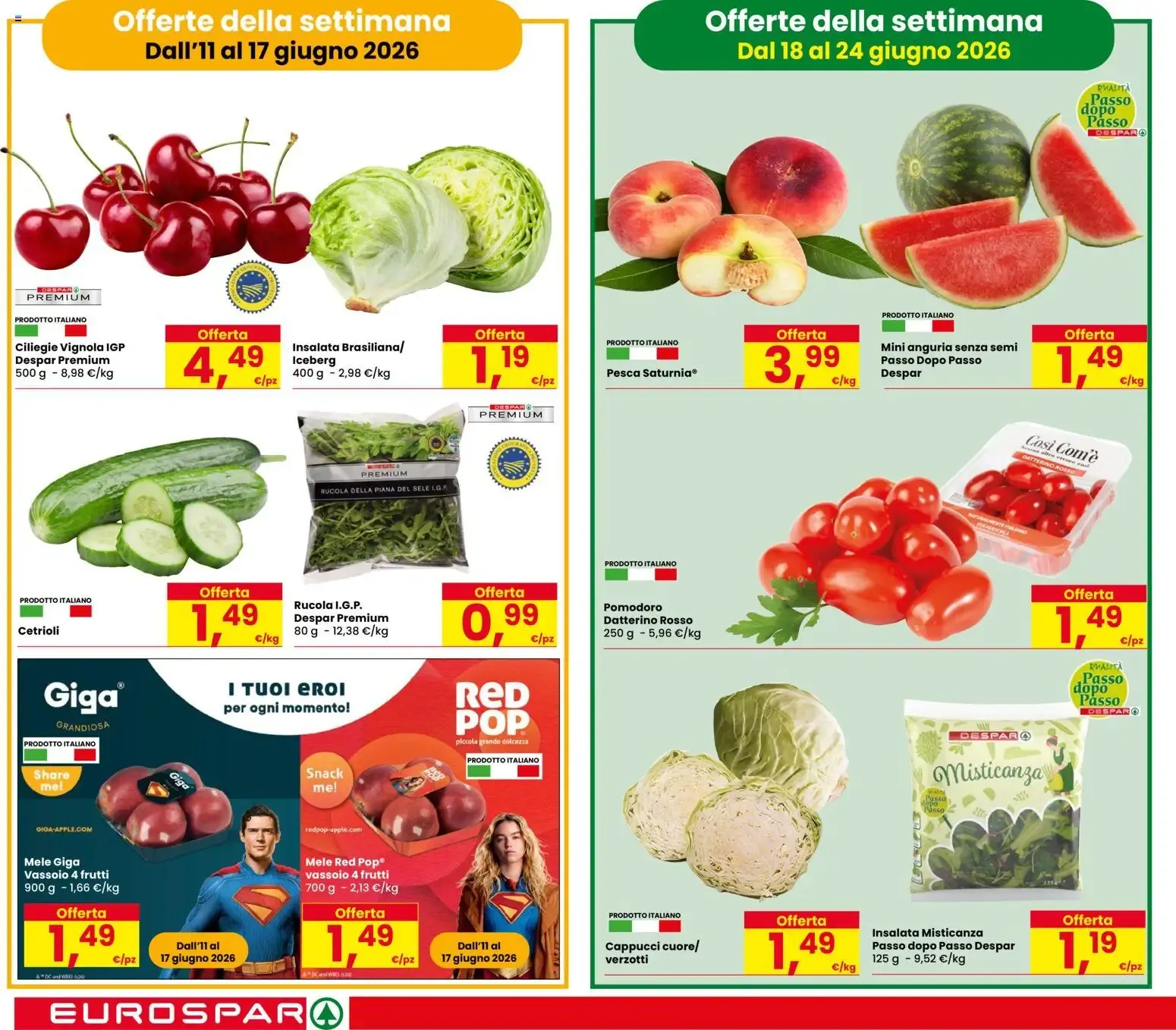 Eurospar Fresche Offerte da 11 giugno a 24 giugno di 2026 - Pagina del volantino 2