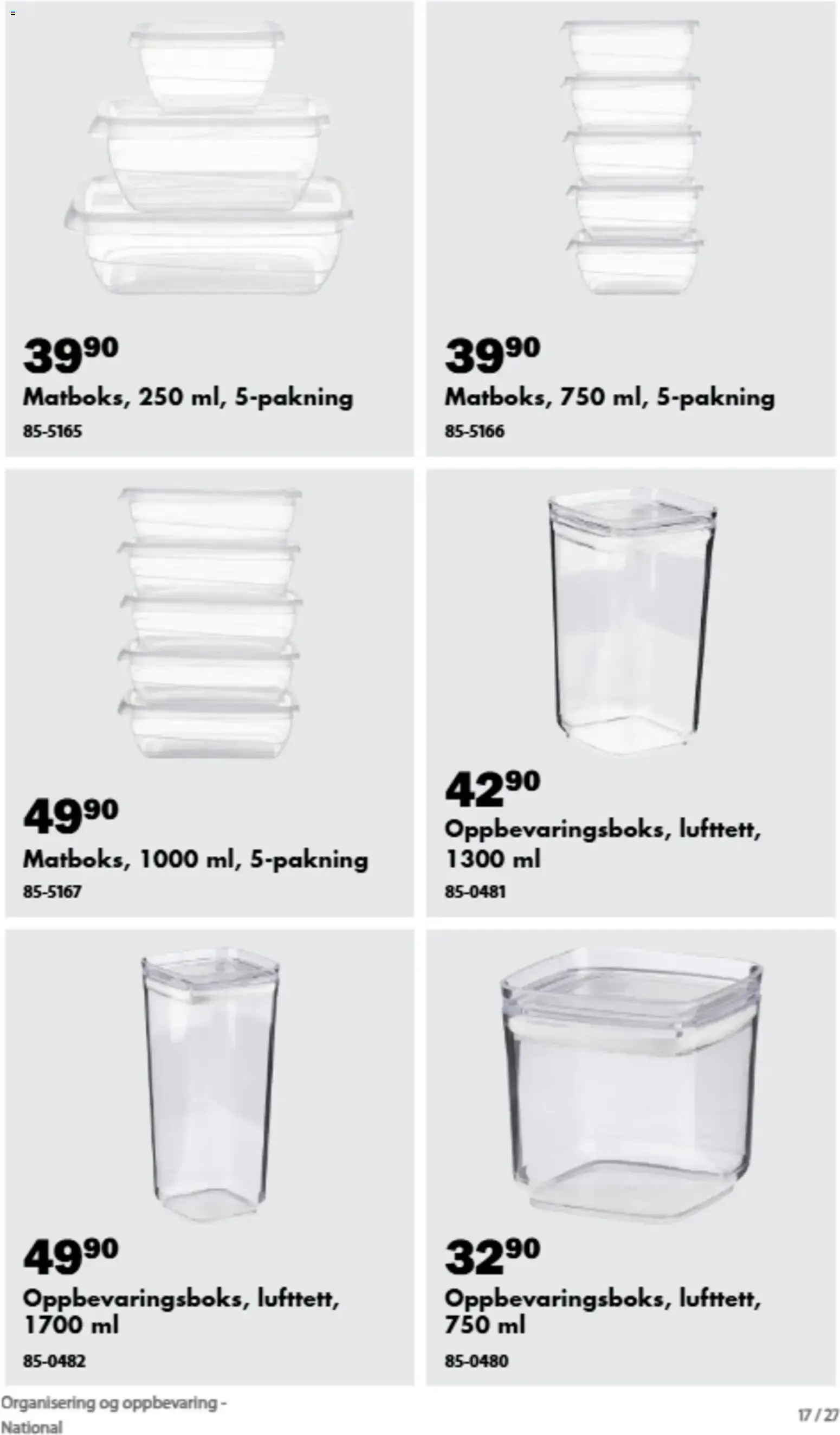 Biltema kundeavis Organisering og oppbevaring (05/09/2026 - 31/12/2026) - Kundeavis og tilbud fra 5. september til 31. desember 2026 - kundeavisside 25