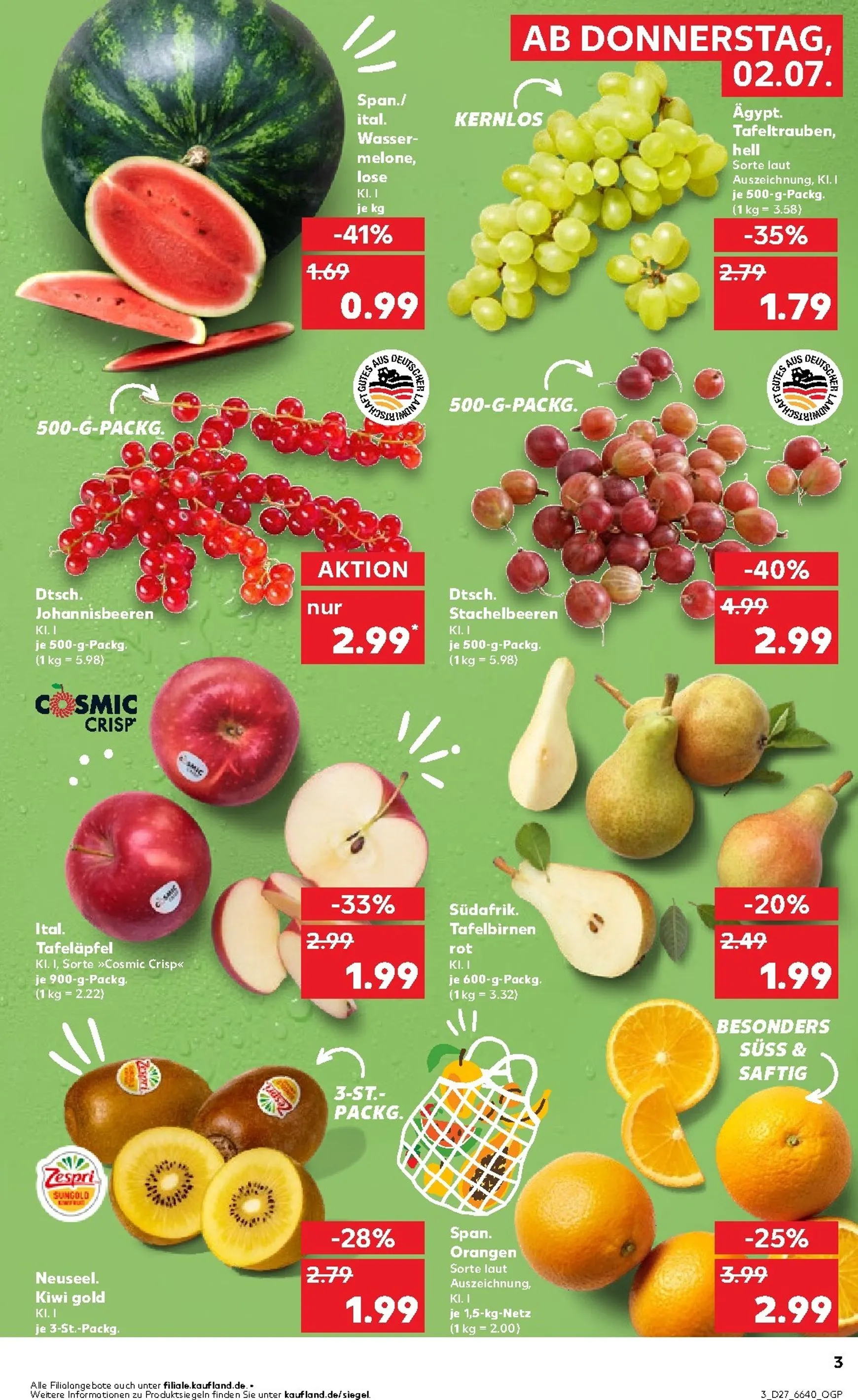 Kaufland Prospekt nächste Woche – von Donnerstag 02.07.2026 bis Mittwoch 08.07.2026 von 2. Juli bis 8. Juli 2026 - Prospekt seite 3