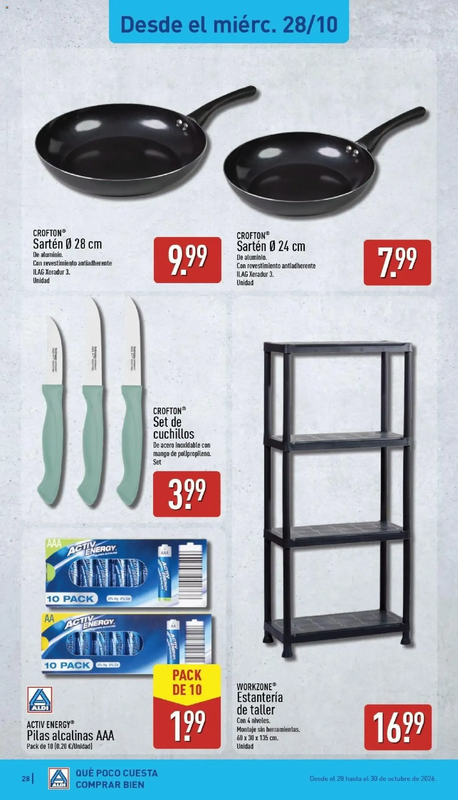 Catálogo de Aldi: El súper que más baja los precios de los frescos 26 de octubre al 1 de noviembre 2026 - Página 28