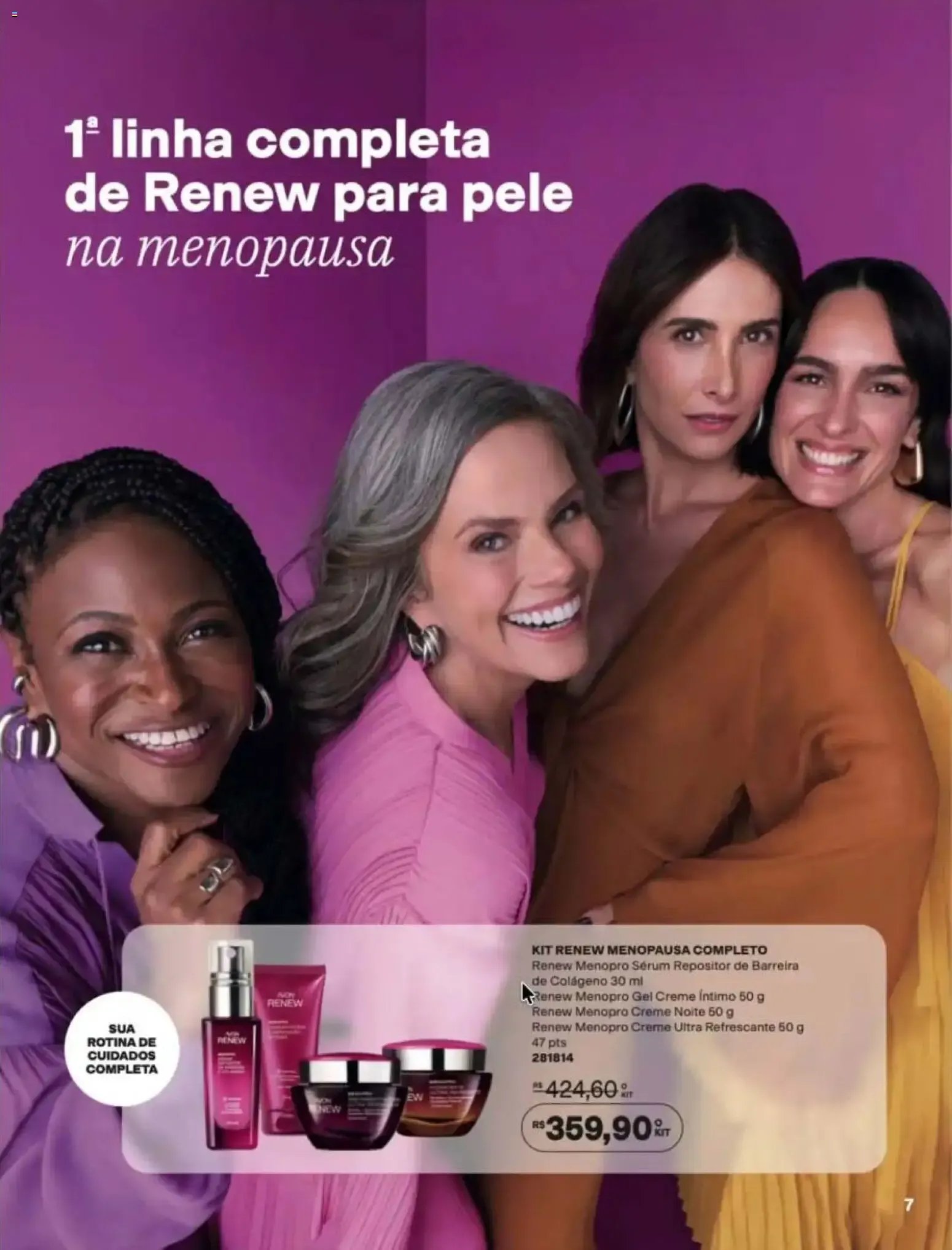 Encarte de Revista Avon - Chegou Renew Menopro - Ciclo 16/2026 12 de outubro até 2 de novembro 2026 - Pagina 7