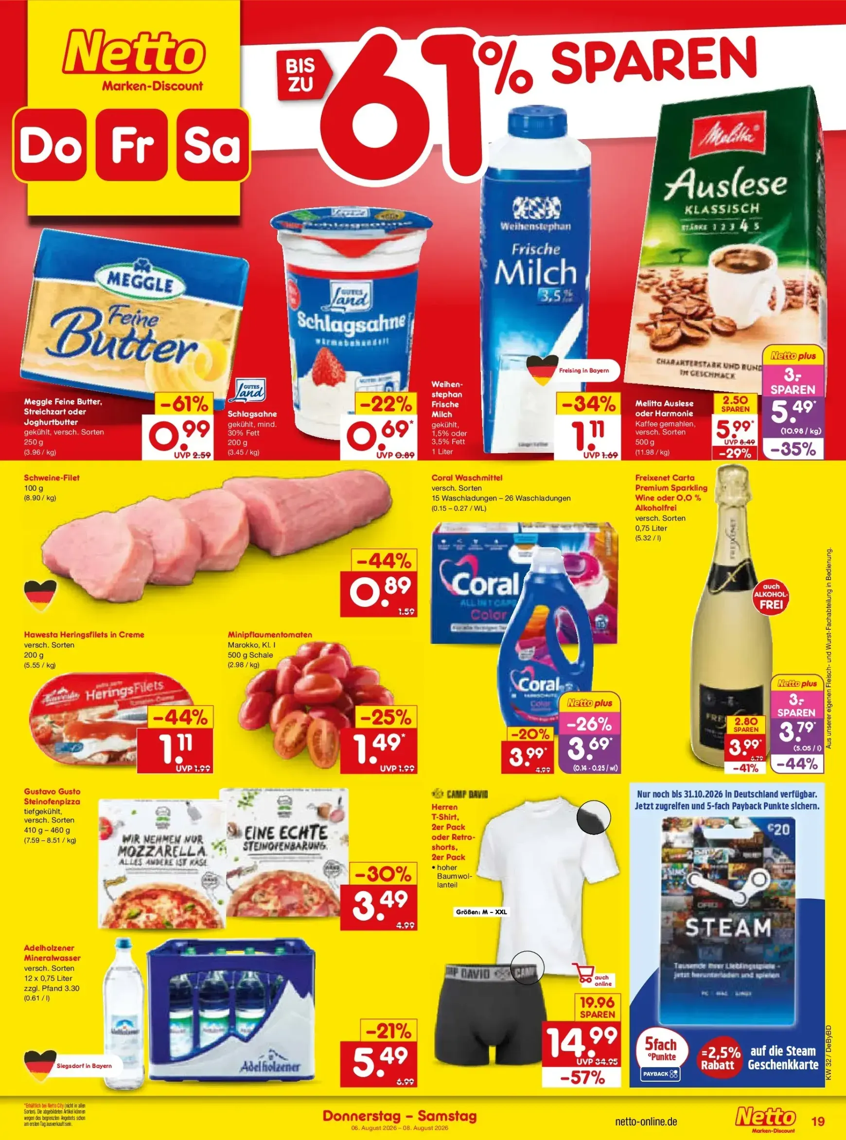 Netto Marken Discount - Super Wochenende Prospekt – von Donnerstag 06.08.2026 bis Samstag 08.08.2026