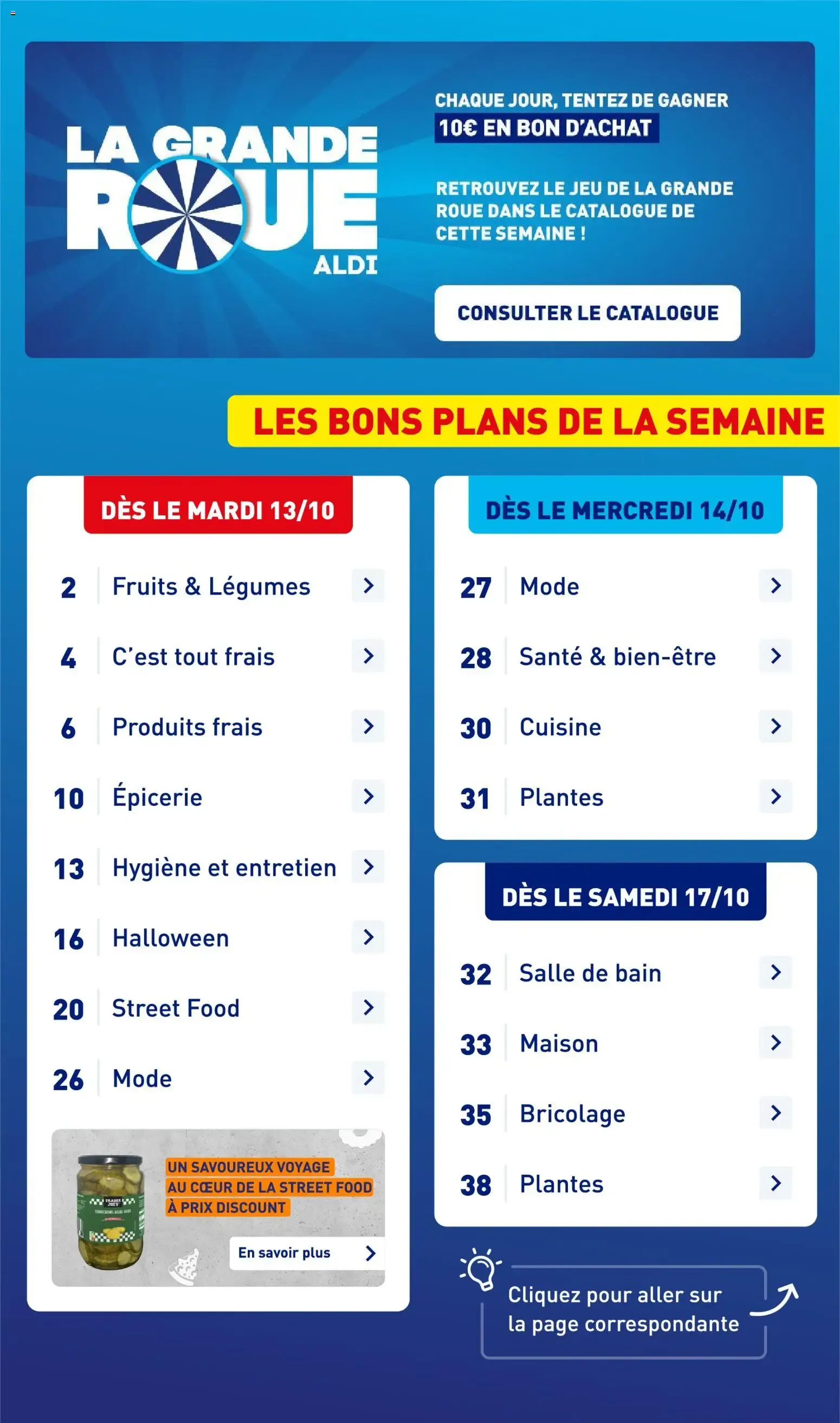UN SAVOUREUX VOYAGE AU CŒUR DE LA STREET FOOD* À PRIX DISCOUNT du 13 octobre au 19 octobre 2026 - Catalogue page 3