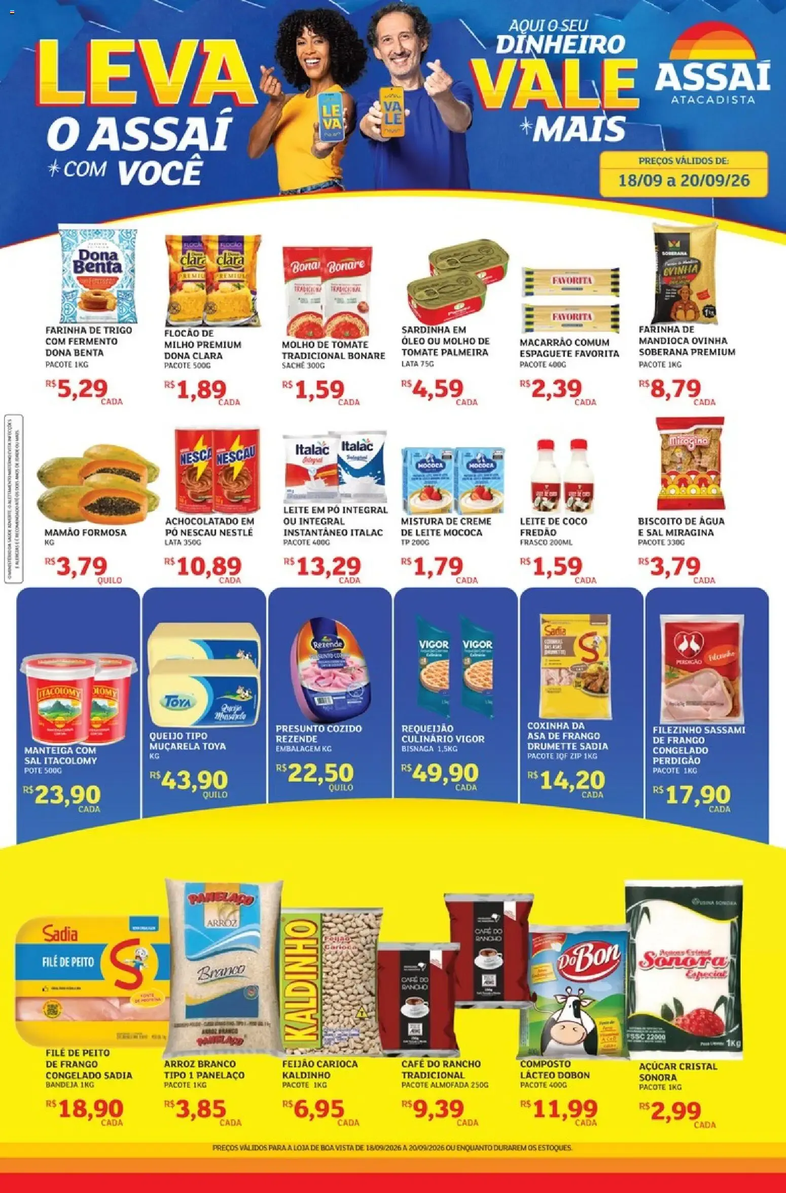 Encarte de Assaí Atacadista ofertas - RR de 18/09/2026 | Promoções Online 18 de setembro até 20 de setembro 2026 - Pagina 1