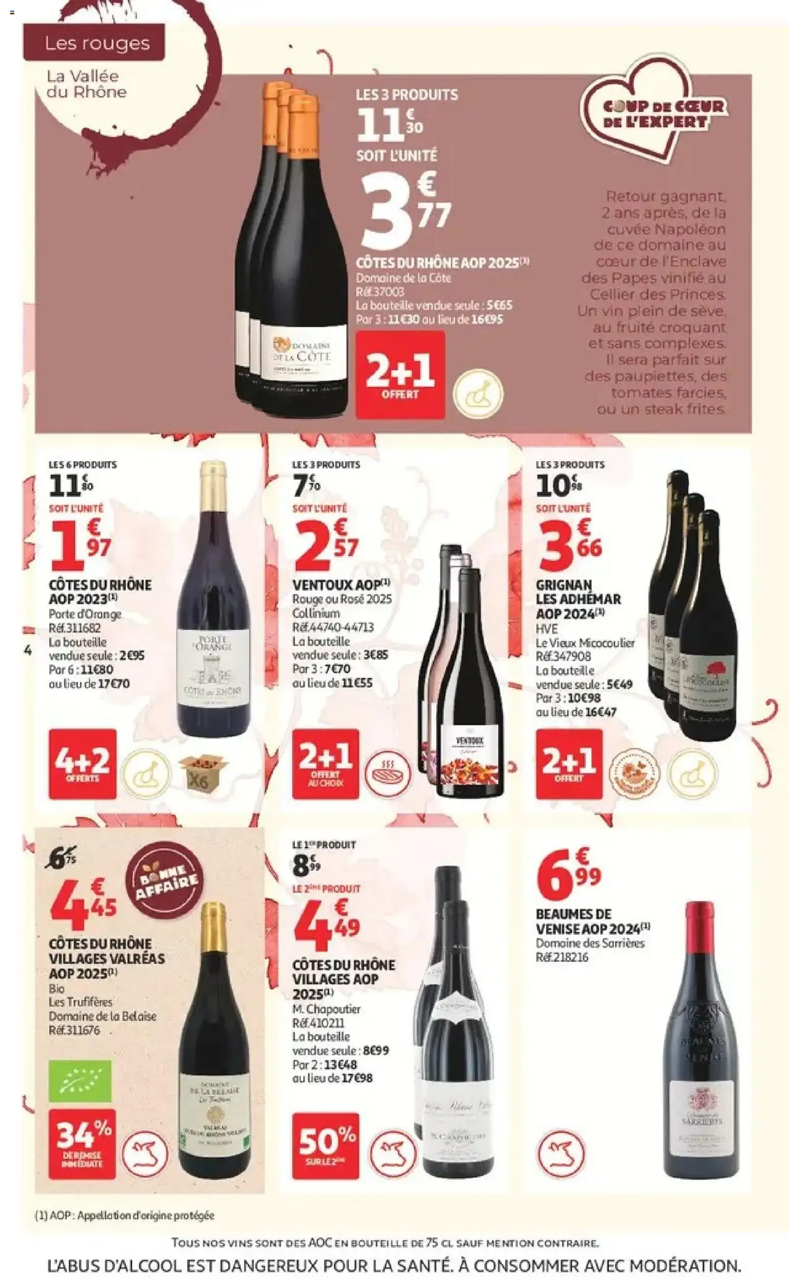 Auchan - Foire aux vins à partir du 25/09/2026 - promo en ligne du 25 septembre au 10 octobre 2026 - Catalogue page 4