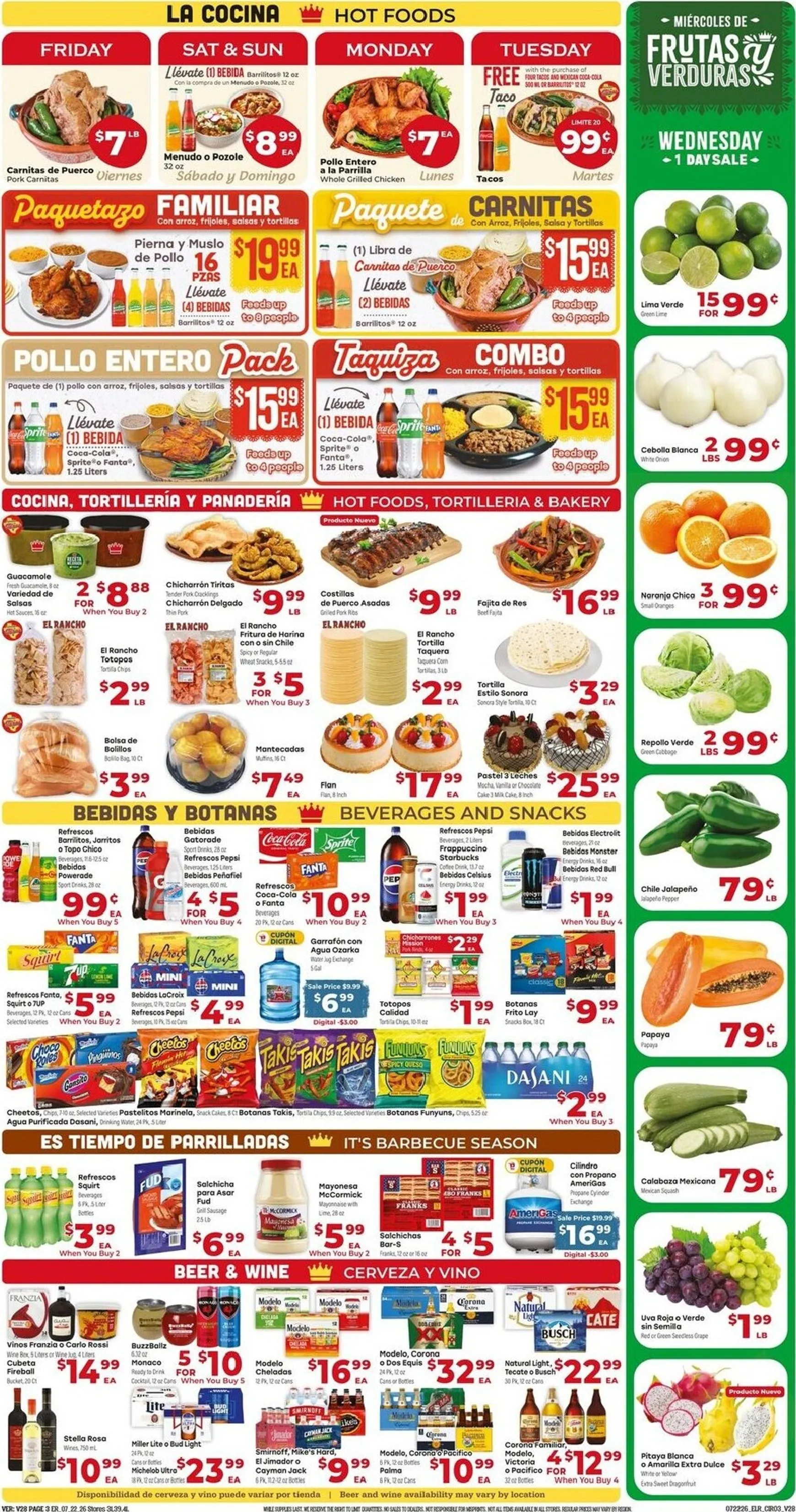 Weekly ad Current El Rancho leaflet valid from Wednesday 07/22/2026 to Tuesday 07/28/2026 from July 22 to July 28 2026 - Page 3
