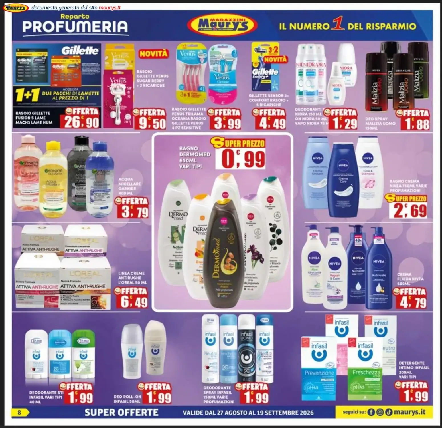 Maury's volantino dal 27/08/2026 - online Offerte da 27 agosto a 19 settembre di 2026 - Pagina del volantino 8