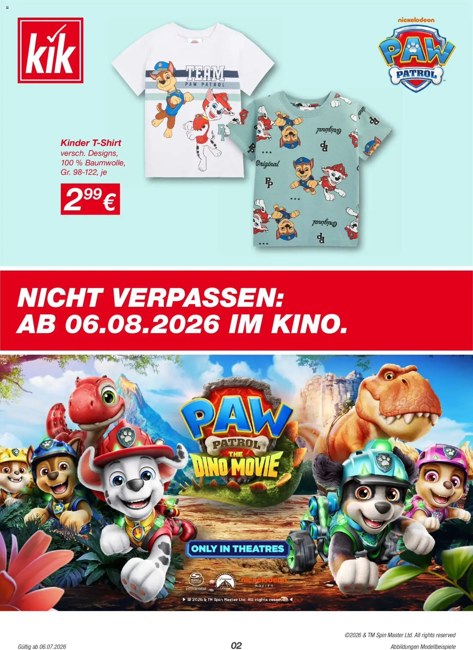 Kleine Helden werden gross - Paw Patrol Artikel von 6. Juli bis 10. August 2026 - Prospekt seite 2