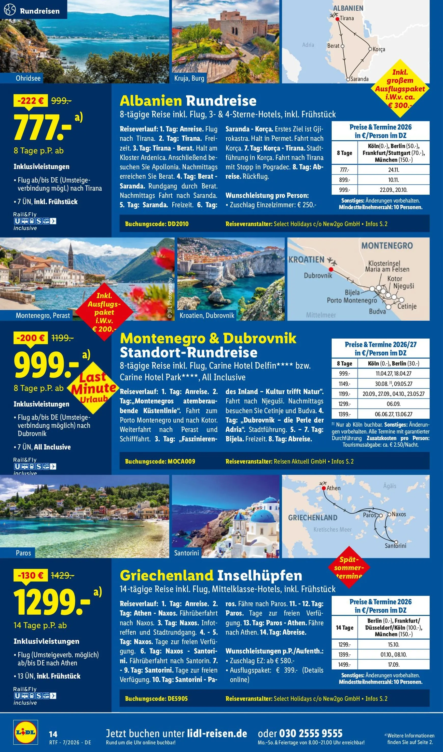 Auf die Berge, fertig, los. Last Minute Urlaub von 15. Juli bis 15. August 2026 - Prospekt seite 14
