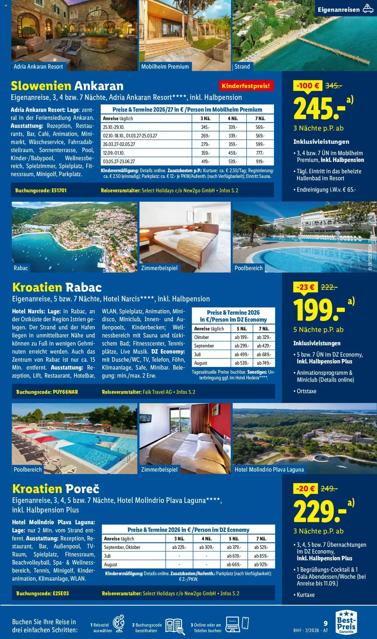 Lidl Traumurlaub - Buchbar von 1.7. bis 31.7. von 1. Juli bis 31. Juli 2026 - Flugblätt seite  7