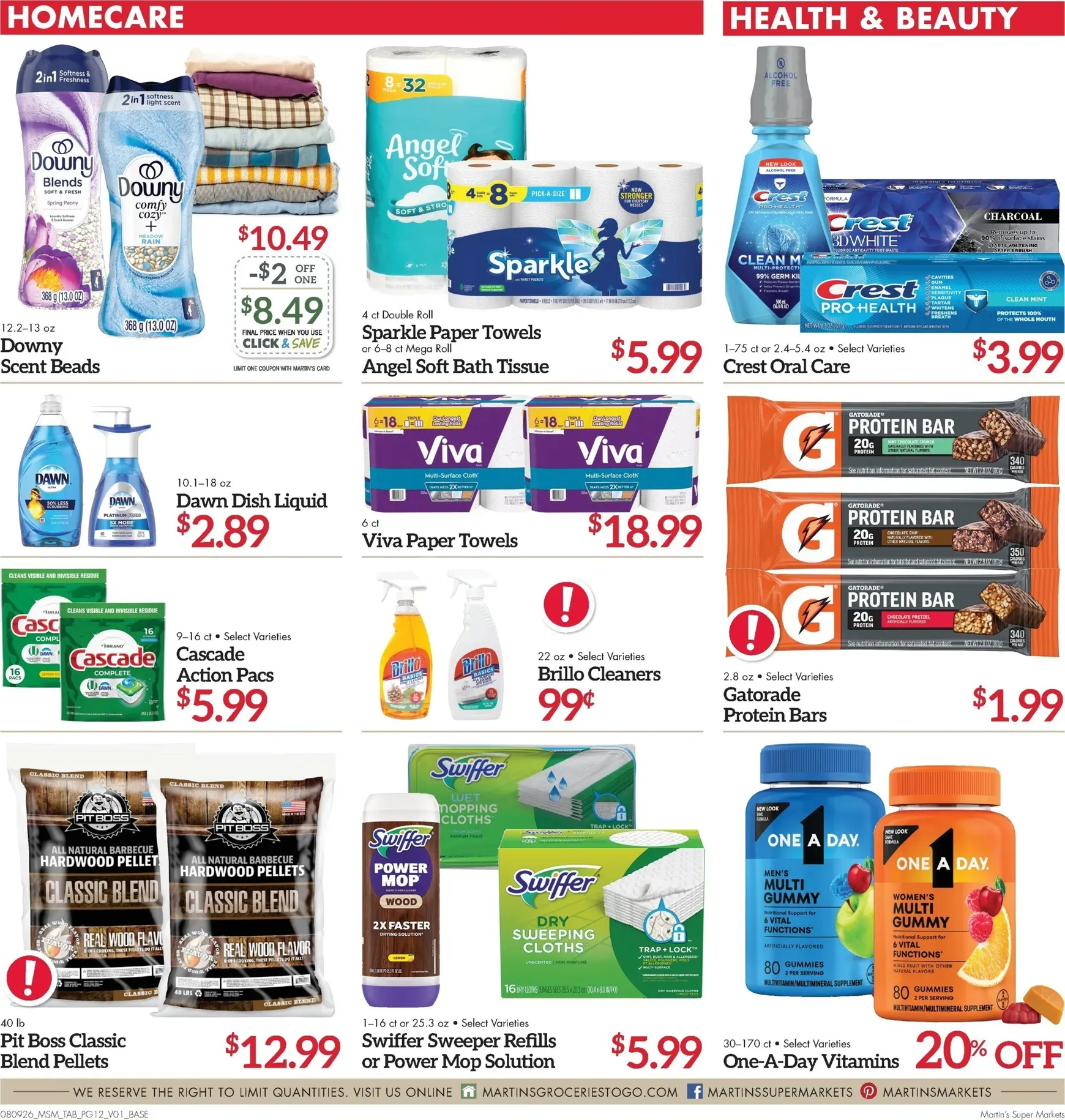 Weekly ad Current Martin's Super Markets leaflet valid from Sunday 08/09/2026 to Saturday 08/15/2026 from August 9 to August 15 2026 - Page 12