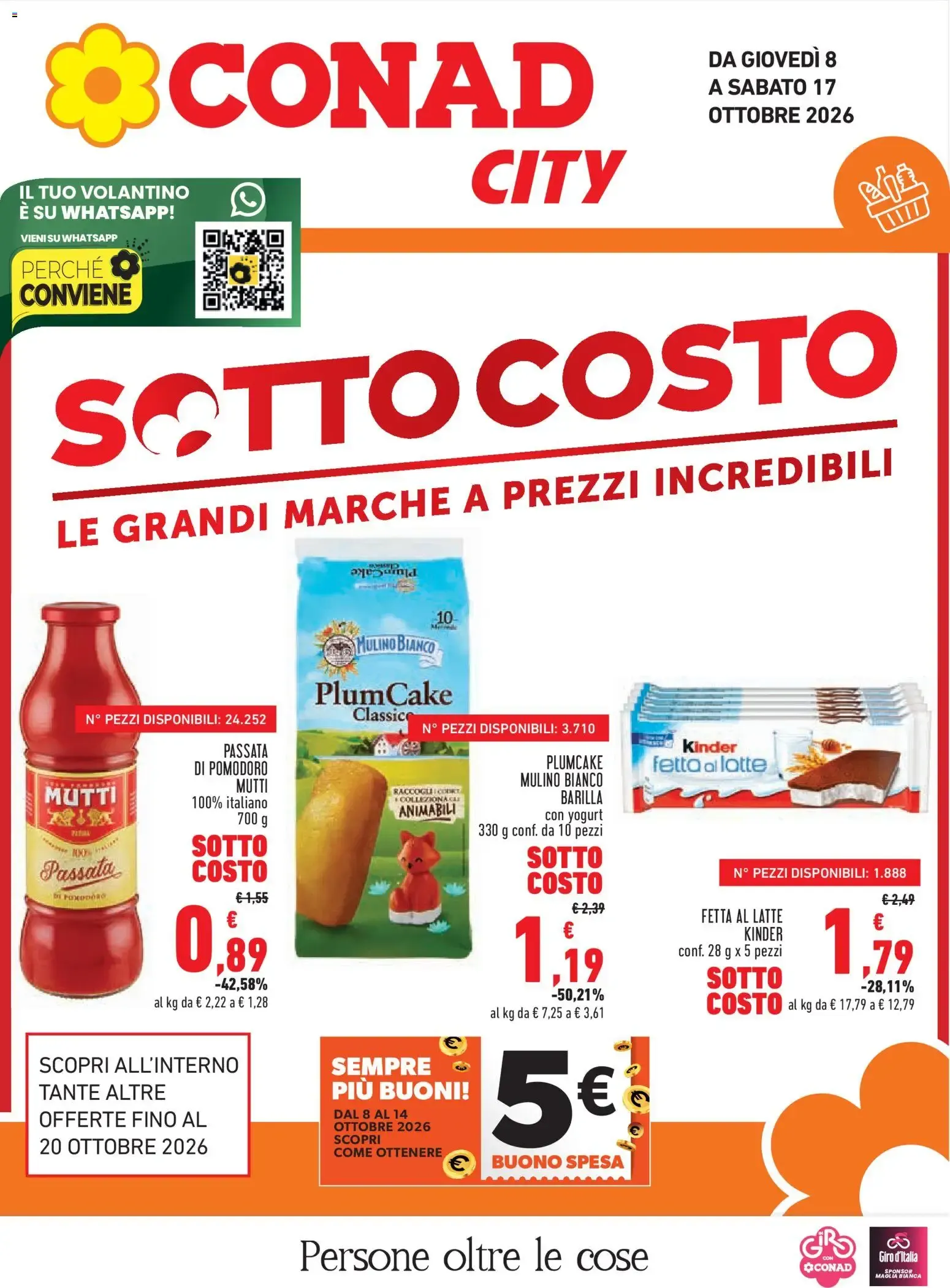 Conad City - Sotto Costo da 8 ottobre a 17 ottobre di 2026 - Pagina del volantino 1