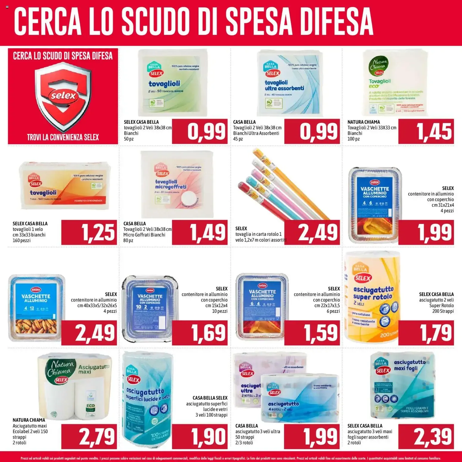 Emisfero Ipermercati: Cerca lo scudo di Spesa Difesa con prodotti Selex da 21 settembre a 31 gennaio di 2027 - Pagina del volantino 18