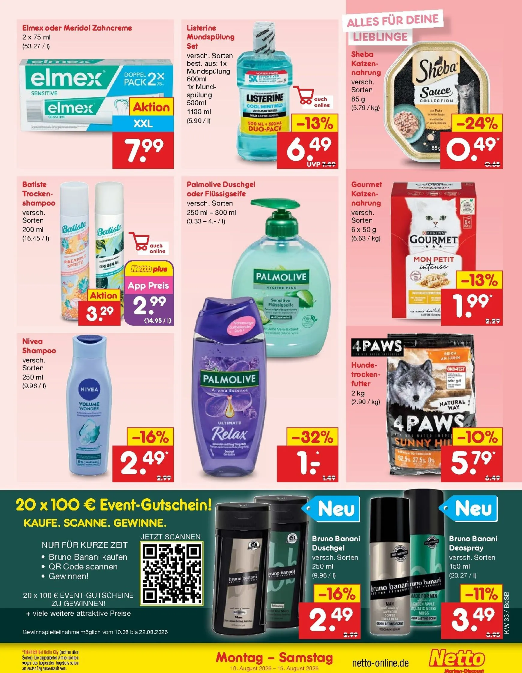 Netto Marken Discount Prospekt nächste Woche – von Montag 10.08.2026 bis Samstag 15.08.2026 von 10. August bis 15. August 2026 - Prospekt seite 42