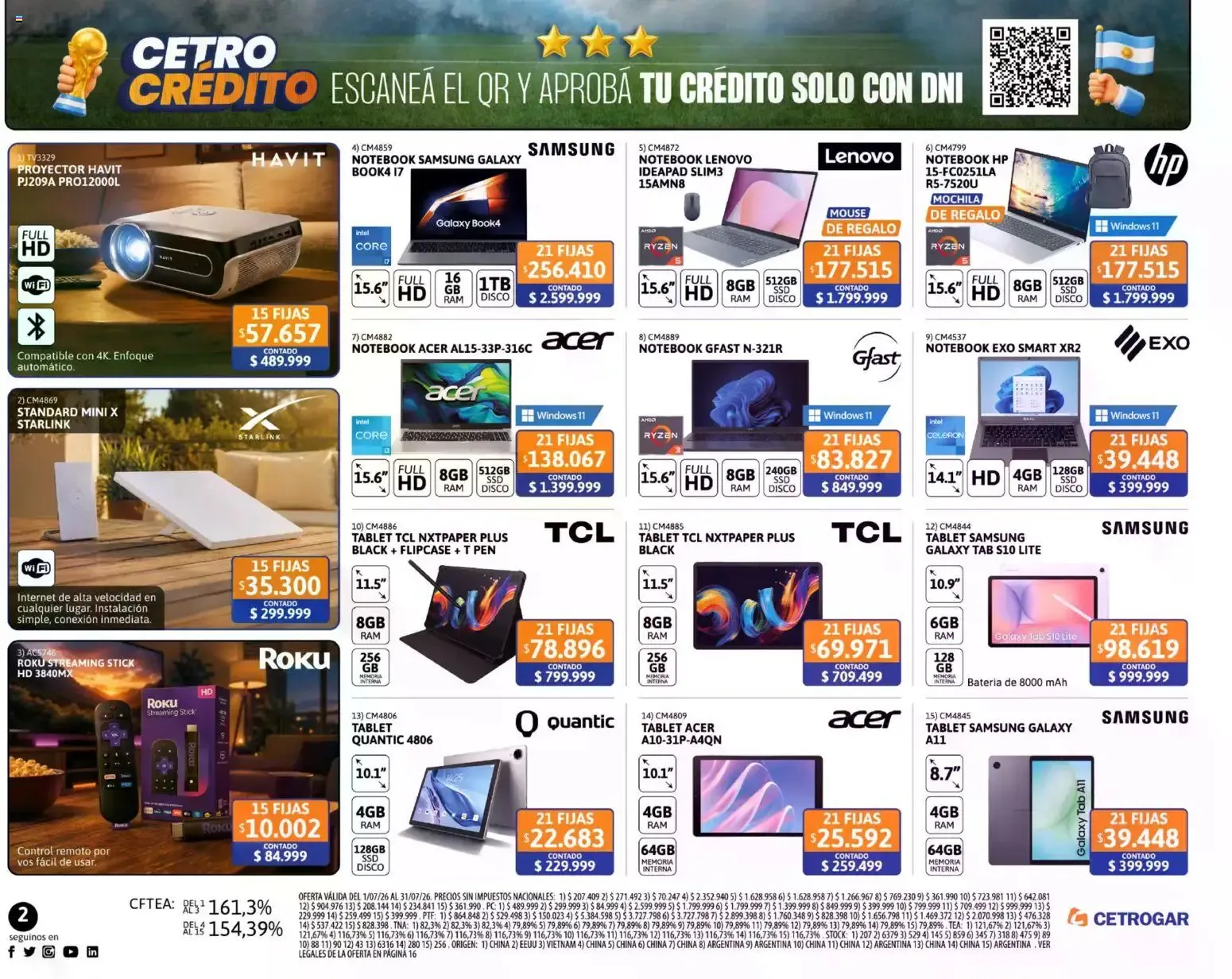 Ofertas de Cetrogar catálogo del 01/07/2026 - 31/07/2026 1 de julio al 31 de julio 2026 - Página 2 del catálogo