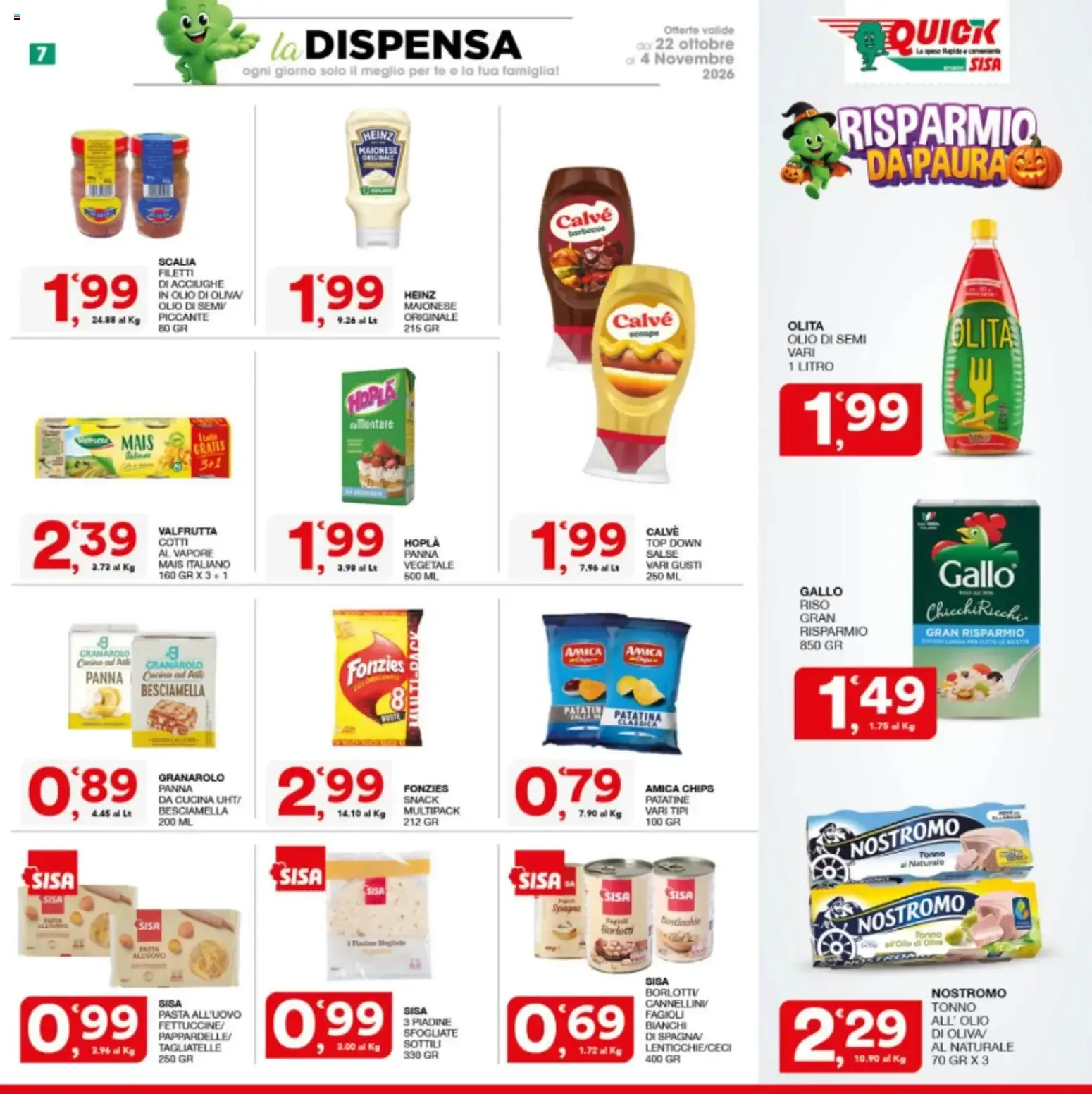 QUICK SISA RISPARMIO DA PAURA da 22 ottobre a 4 novembre di 2026 - Pagina del volantino 7
