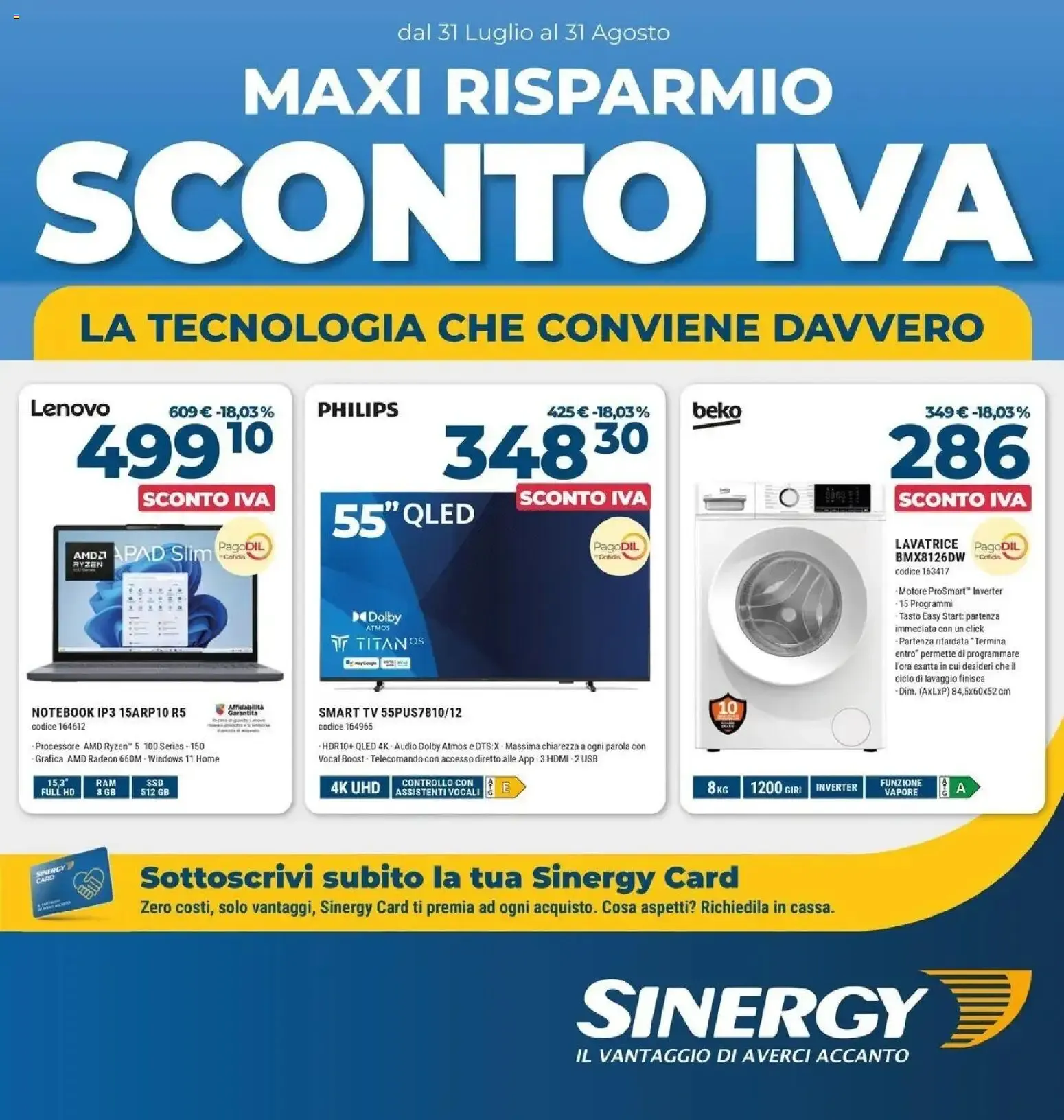 MAXI RISPARMIO SCONTO IVA da 31 luglio a 31 agosto di 2026 - Pagina del volantino 1
