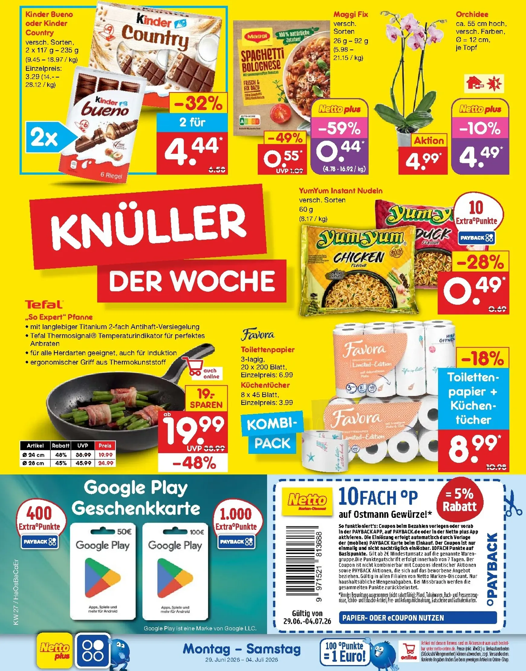 Netto Marken Discount - Wochenangebote Prospekt – von Montag 29.06.2026 bis Samstag 04.07.2026 von 29. Juni bis 4. Juli 2026 - Prospekt seite 2