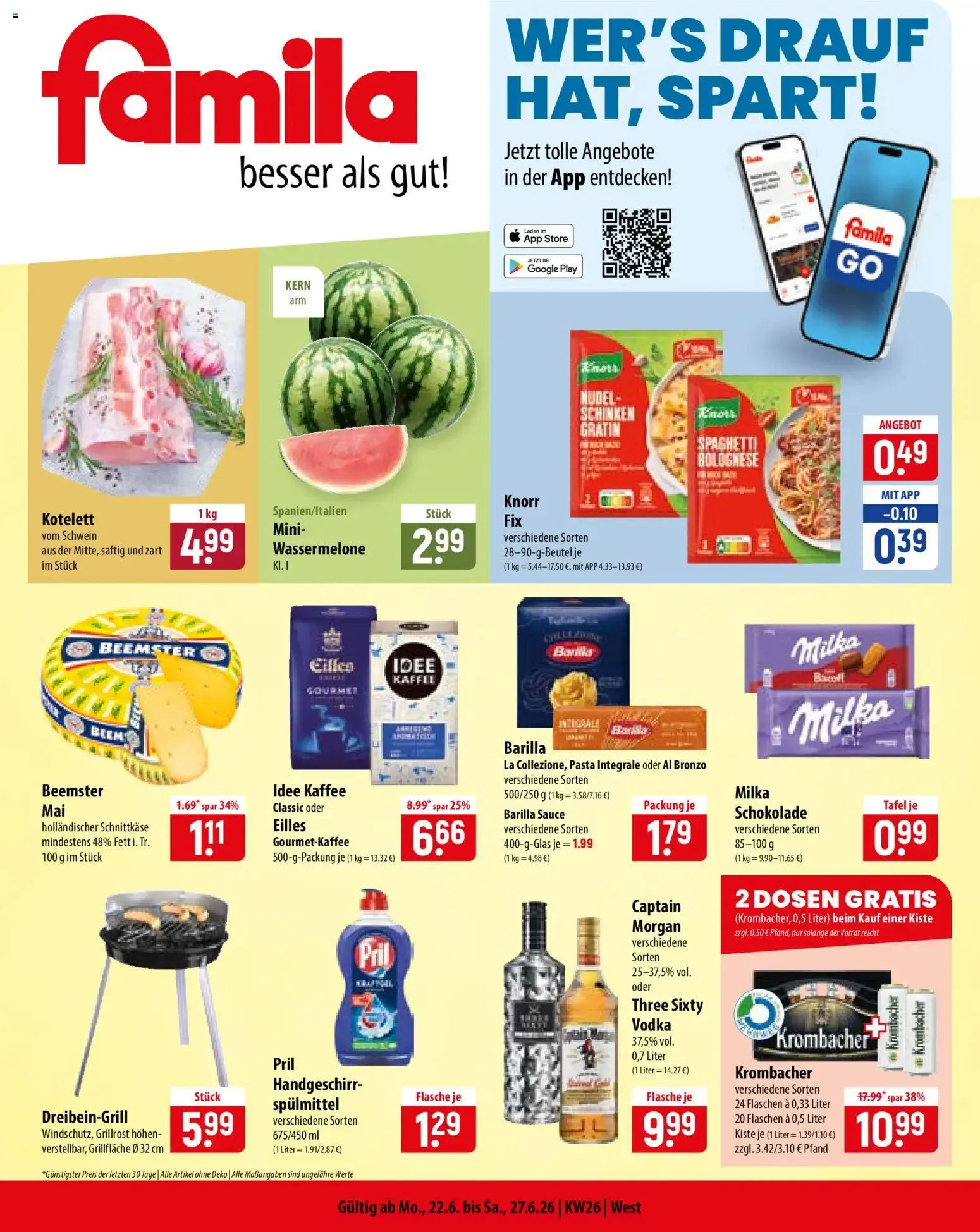 Famila Prospekt vom 22.06.2026 – Angebote online