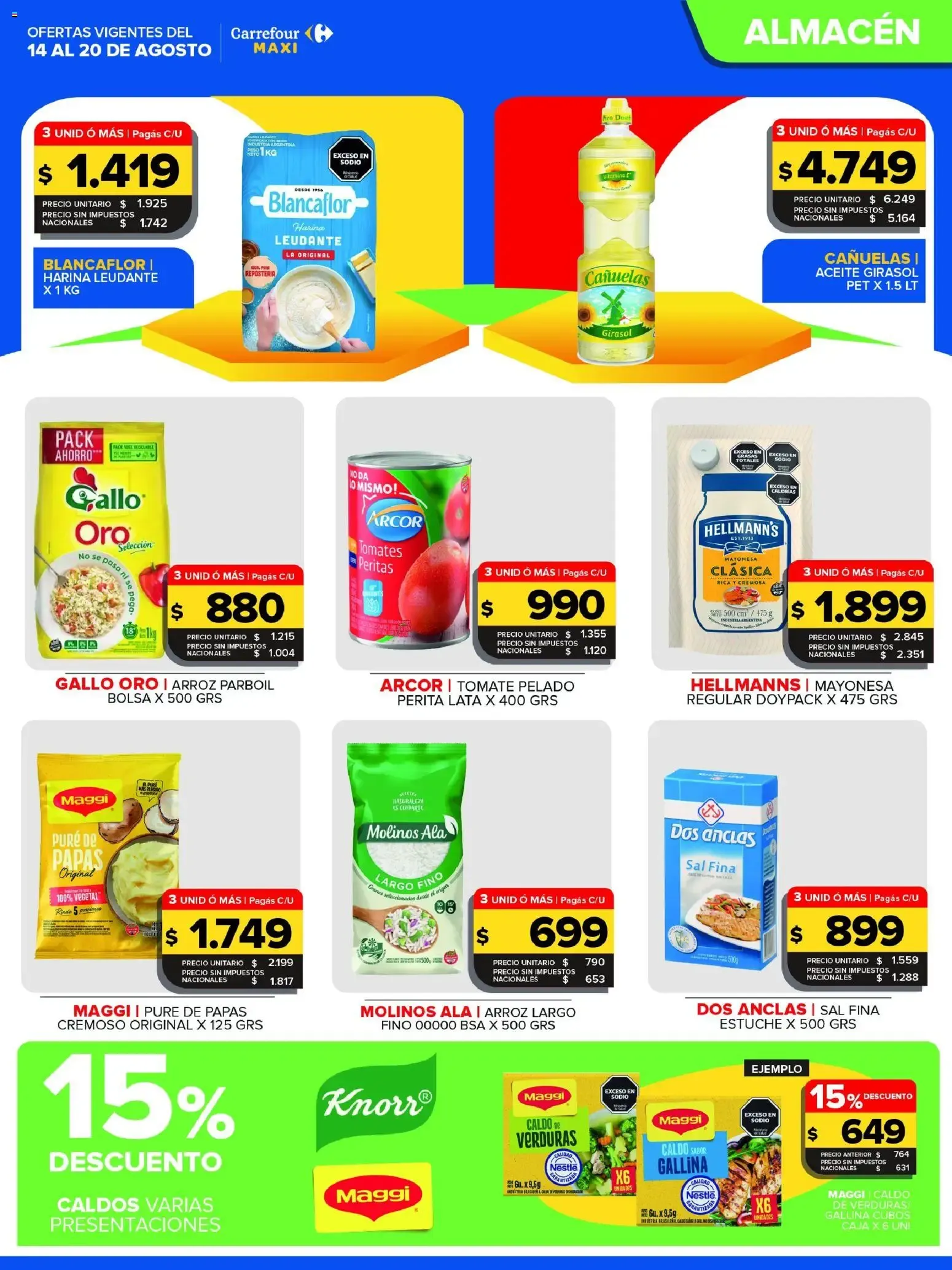 Ofertas de Carrefour Maxi catálogo del 14/08/2026 - 20/08/2026 14 de agosto al 20 de agosto 2026 - Página 7 del catálogo