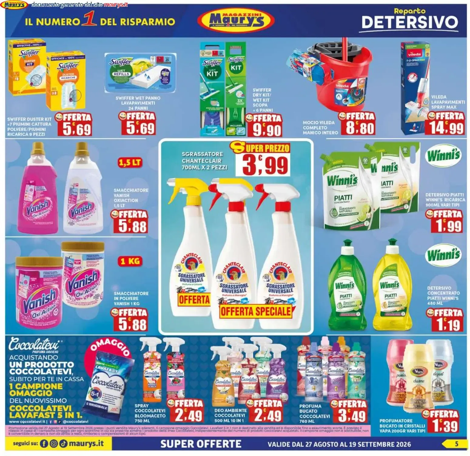 Maury's volantino dal 27/08/2026 - online Offerte da 27 agosto a 19 settembre di 2026 - Pagina del volantino 5