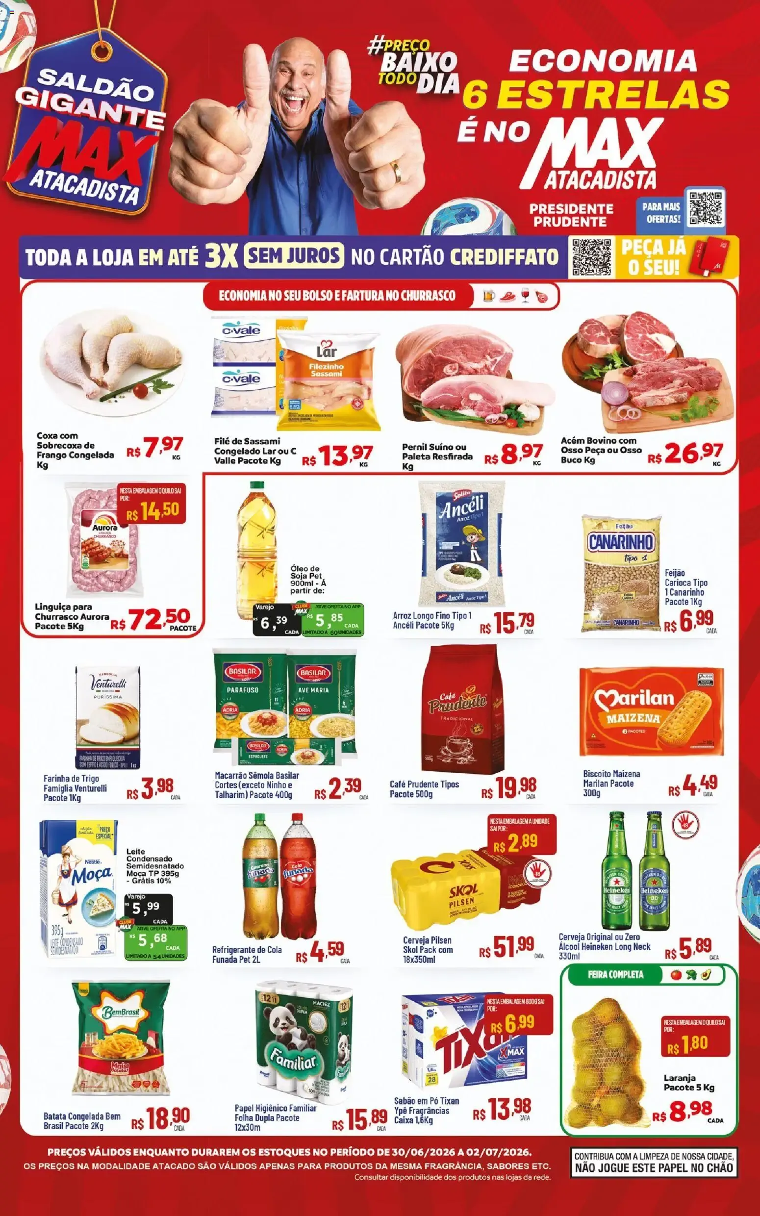 Encarte de Max Atacadista ofertas Preco Baixo de 30/06/2026 | Promoções Online 30 de junho até 2 de julho 2026 - Pagina 1