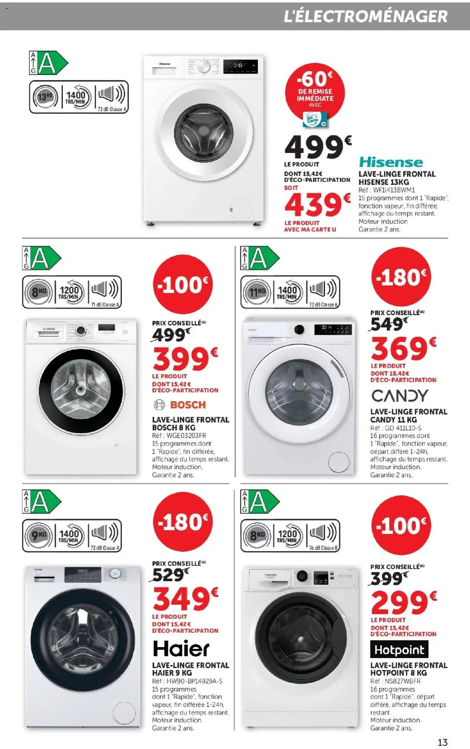 Hyper U - Les prix bas de la semaine à partir du 29/09/2026 - promo en ligne du 29 septembre au 11 octobre 2026 - Catalogue page 13