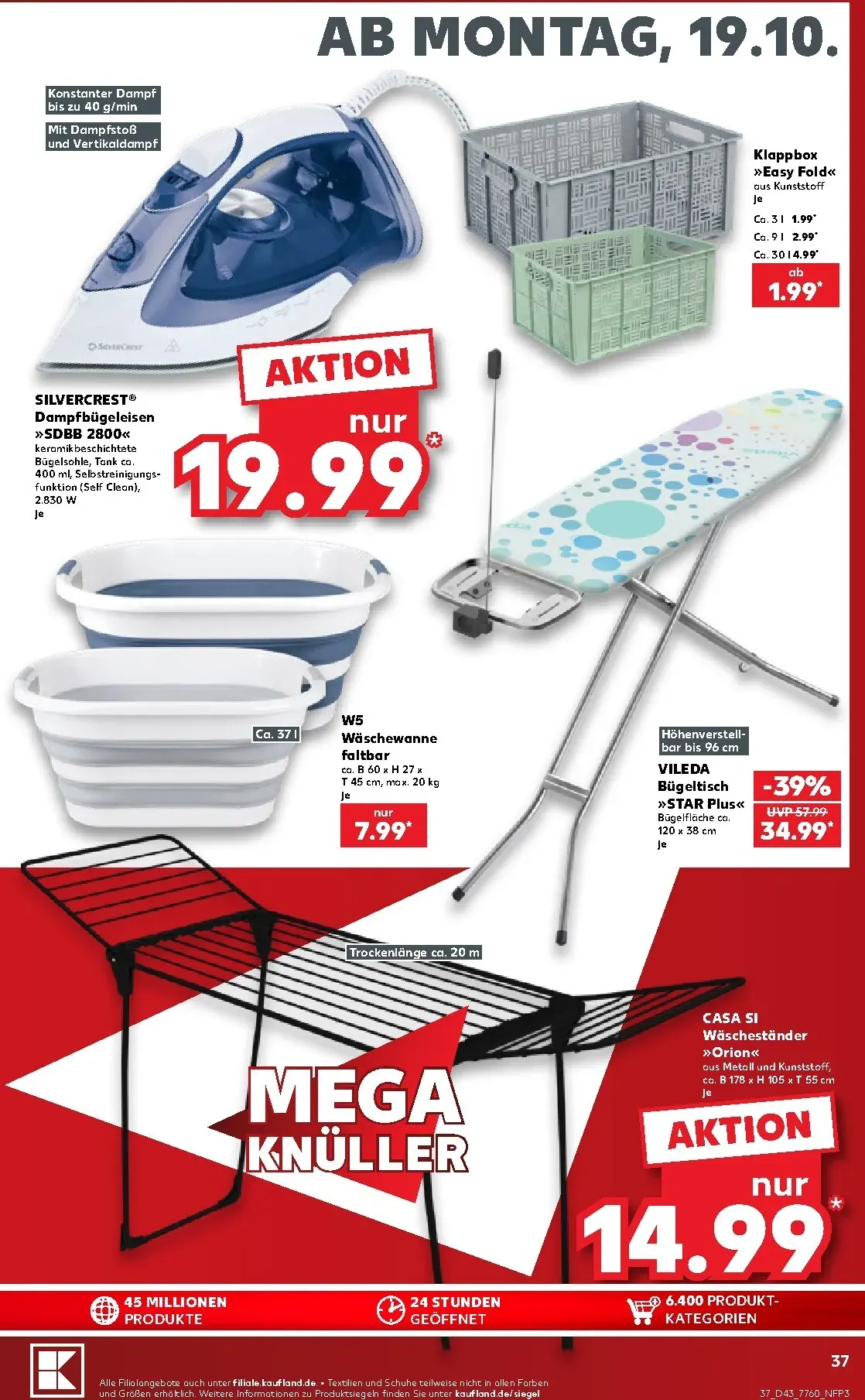Kaufland Prospekt nächste Woche – von Montag 19.10.2026 bis Samstag 24.10.2026 von 19. Oktober bis 24. Oktober 2026 - Prospekt seite 38