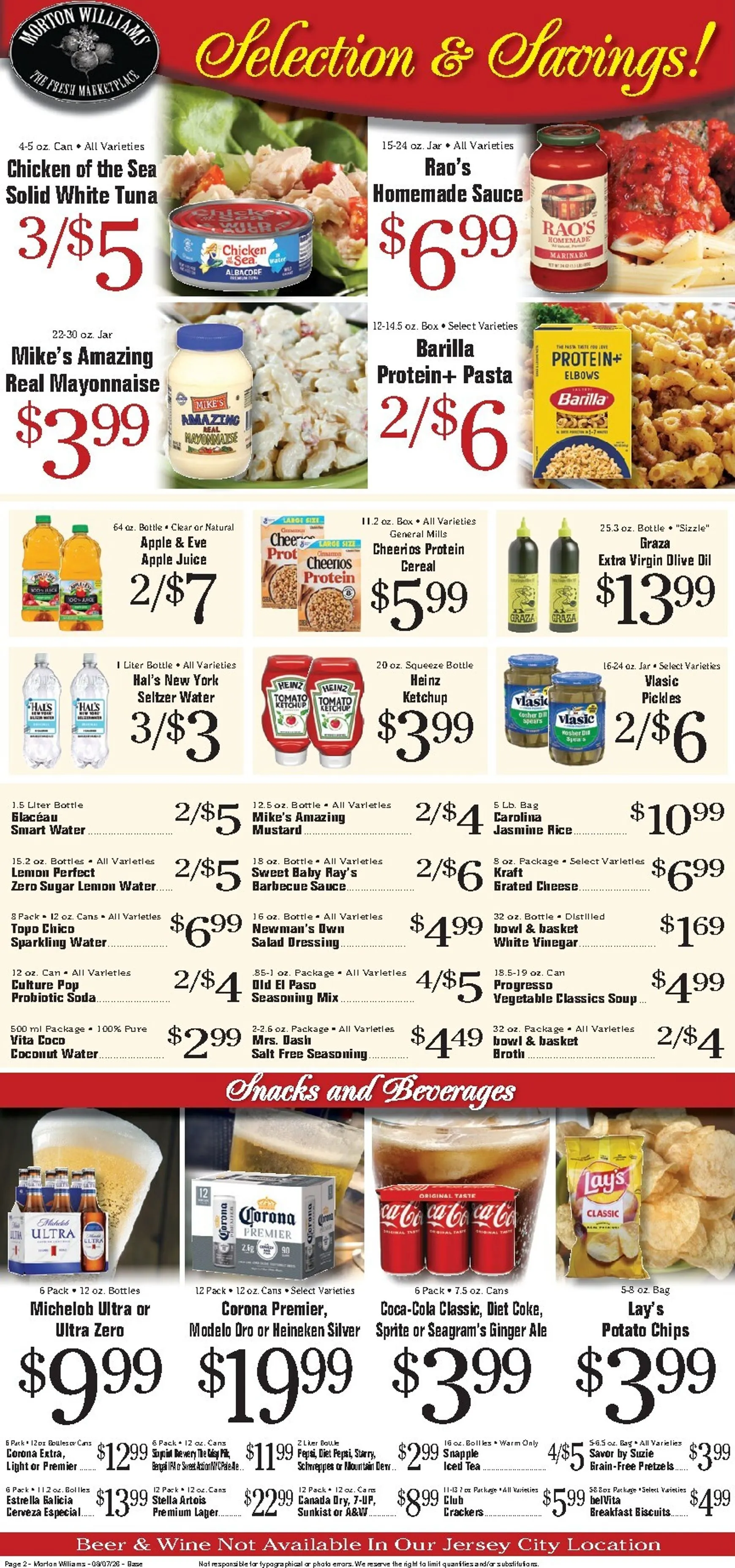 Weekly ad Current Morton Williams - Manhattan / Jersey City leaflet valid from Friday 08/07/2026 to Thursday 08/13/2026 from August 7 to August 13 2026 - Page 2