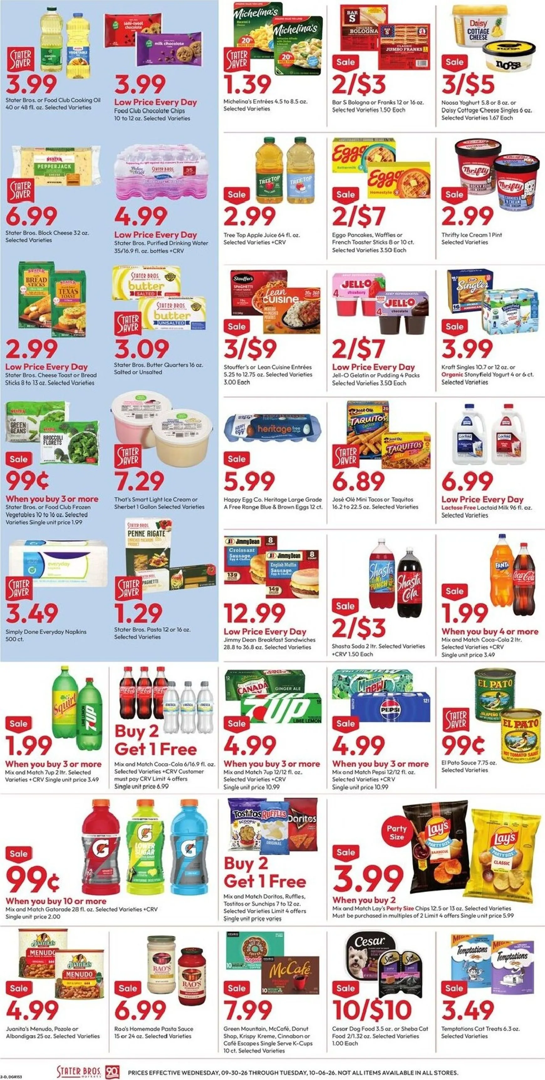 Weekly ad Current Stater Bros. leaflet valid from Wednesday 09/30/2026 to Tuesday 10/06/2026 from September 30 to October 6 2026 - Page 2