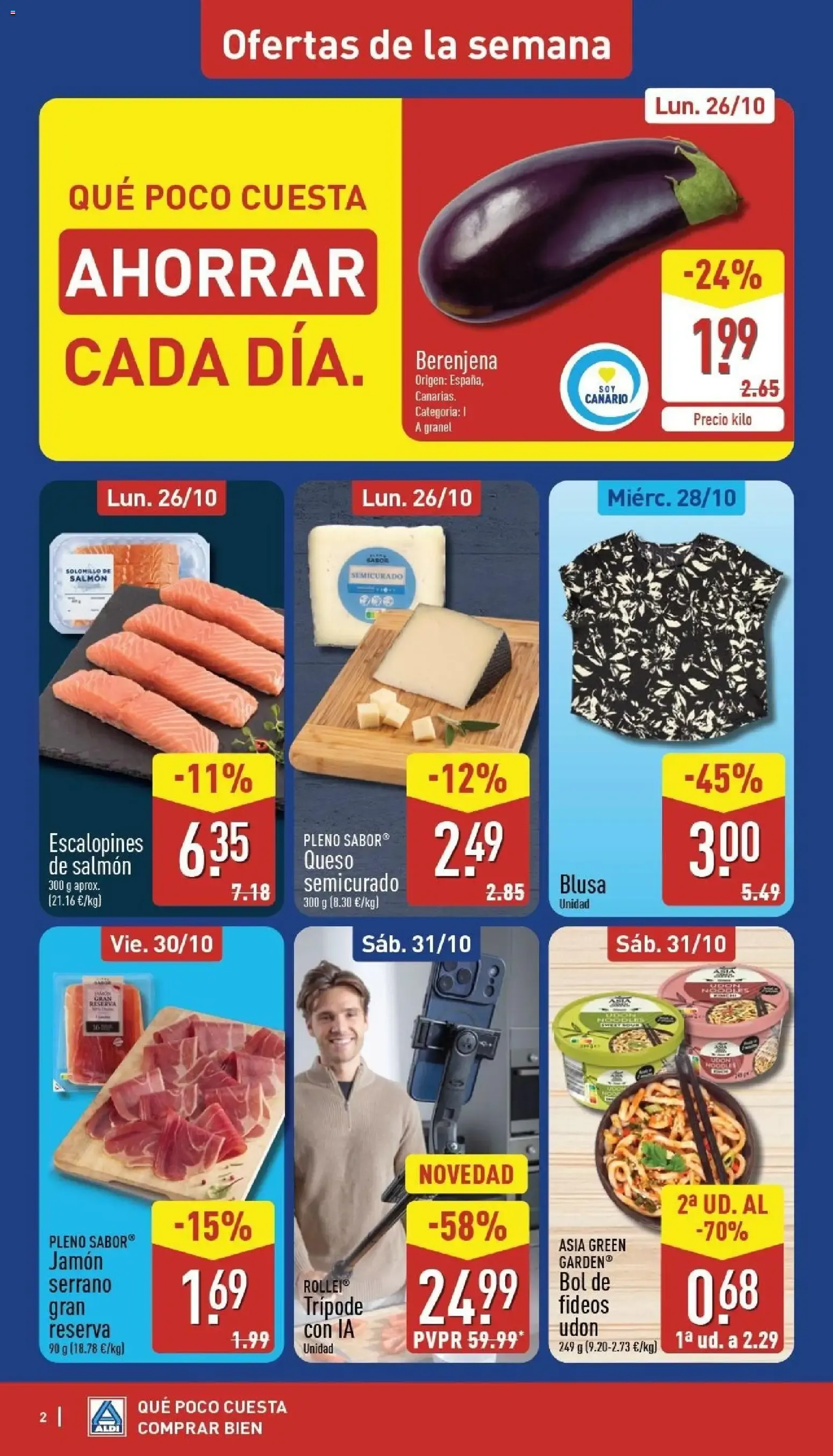 Catálogo de Aldi: El súper que más baja los precios de los frescos 26 de octubre al 1 de noviembre 2026 - Página 2