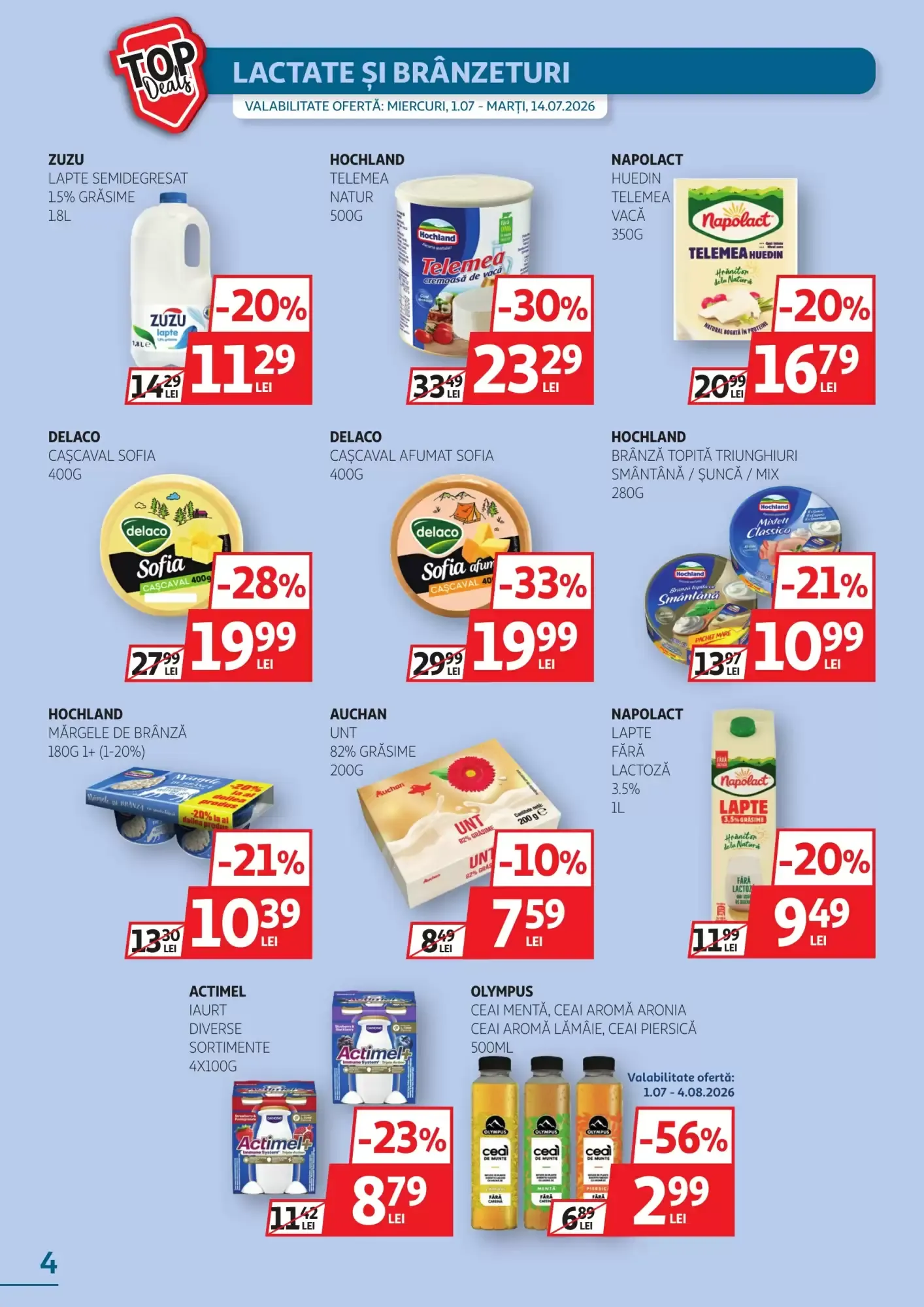 Catalog Catalog Auchan de la 1 iulie până la 14 iulie 2026 - Revista Pagina 4